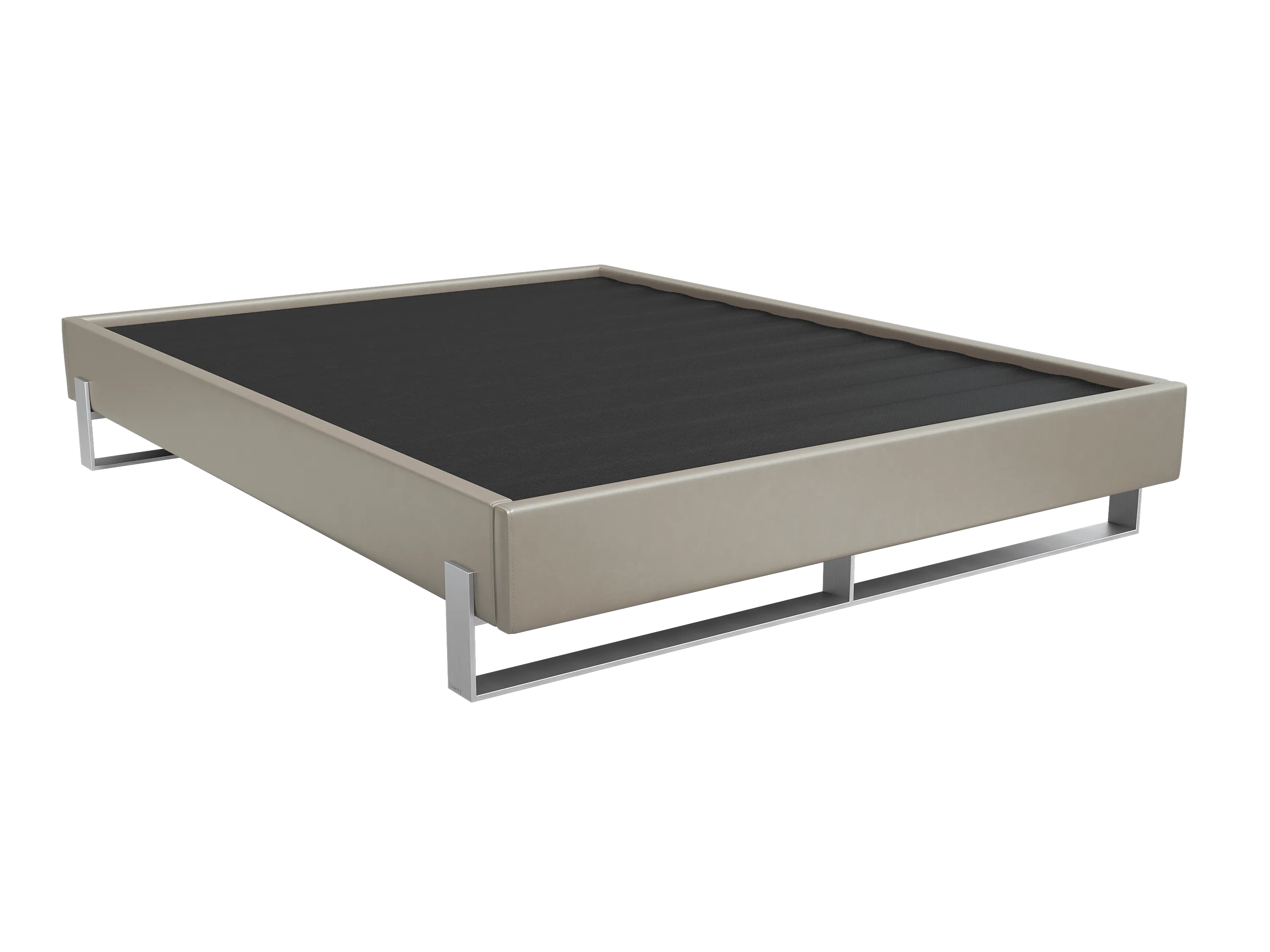 Vant Elevated Platform Bed Brushed Nickel - Full Size