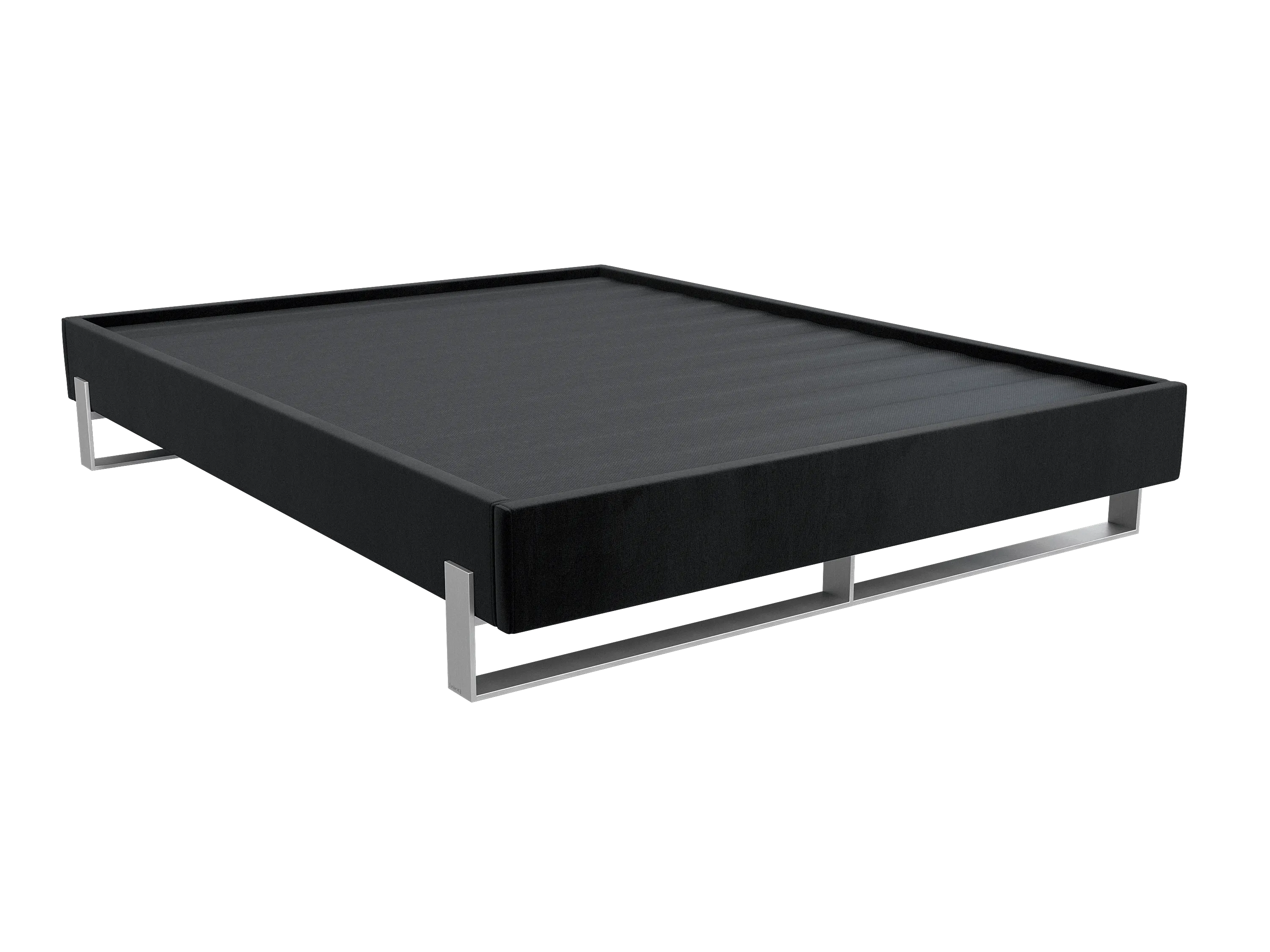 Vant Elevated Platform Bed Brushed Nickel - Full Size