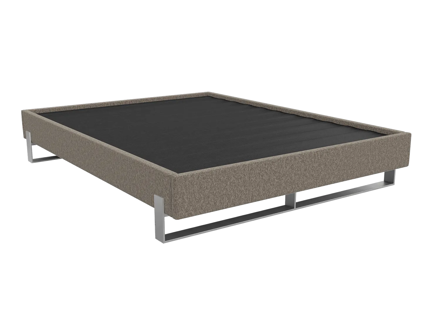 Vant Elevated Platform Bed Brushed Nickel - Full Size