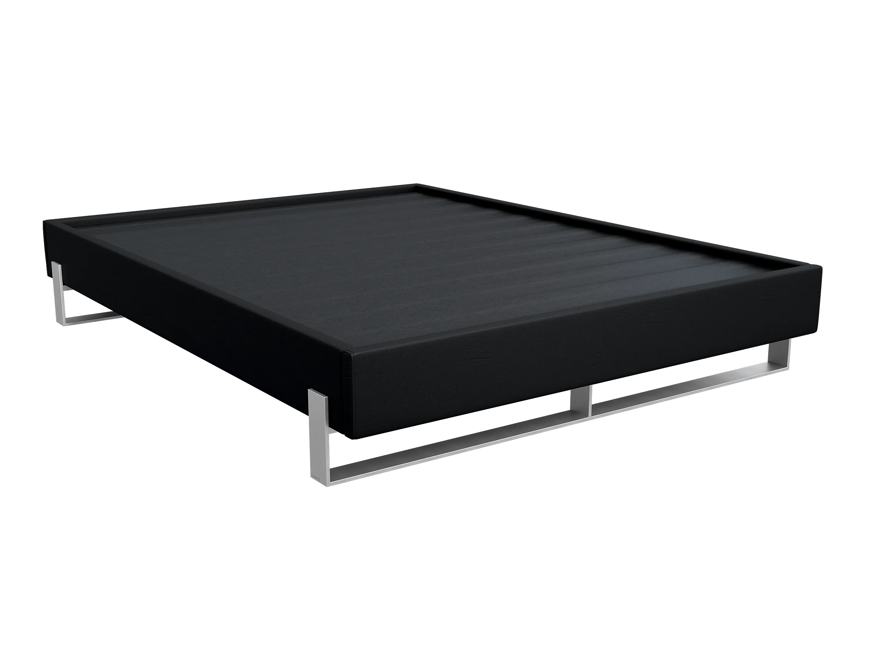 Vant Elevated Platform Bed Brushed Nickel - Full Size