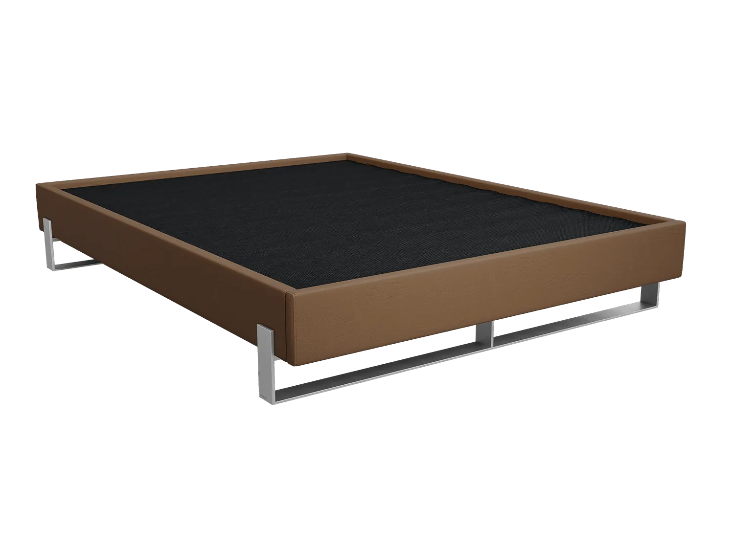 Vant Elevated Platform Bed Brushed Nickel - Full Size