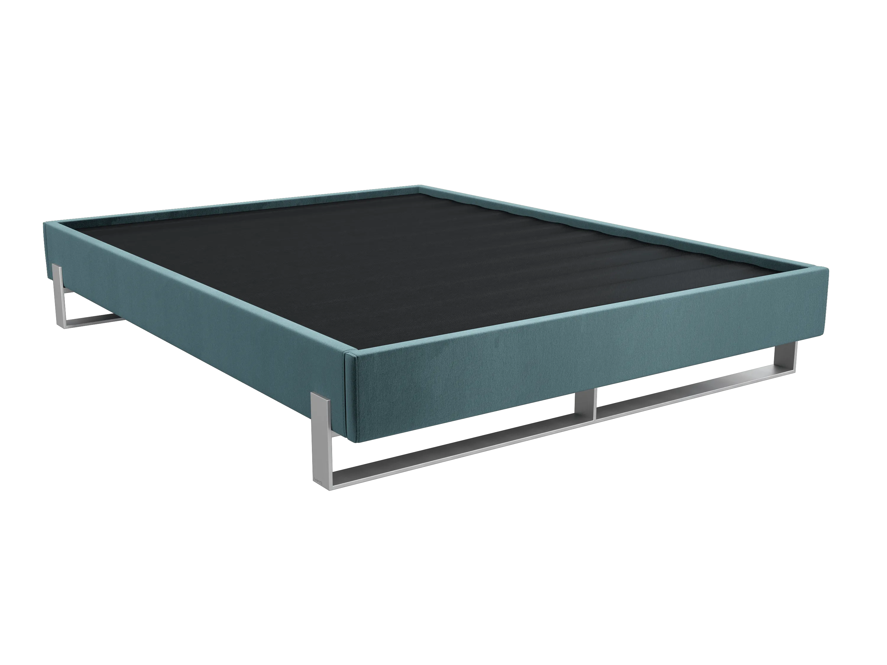 Vant Elevated Platform Bed Brushed Nickel - Full Size