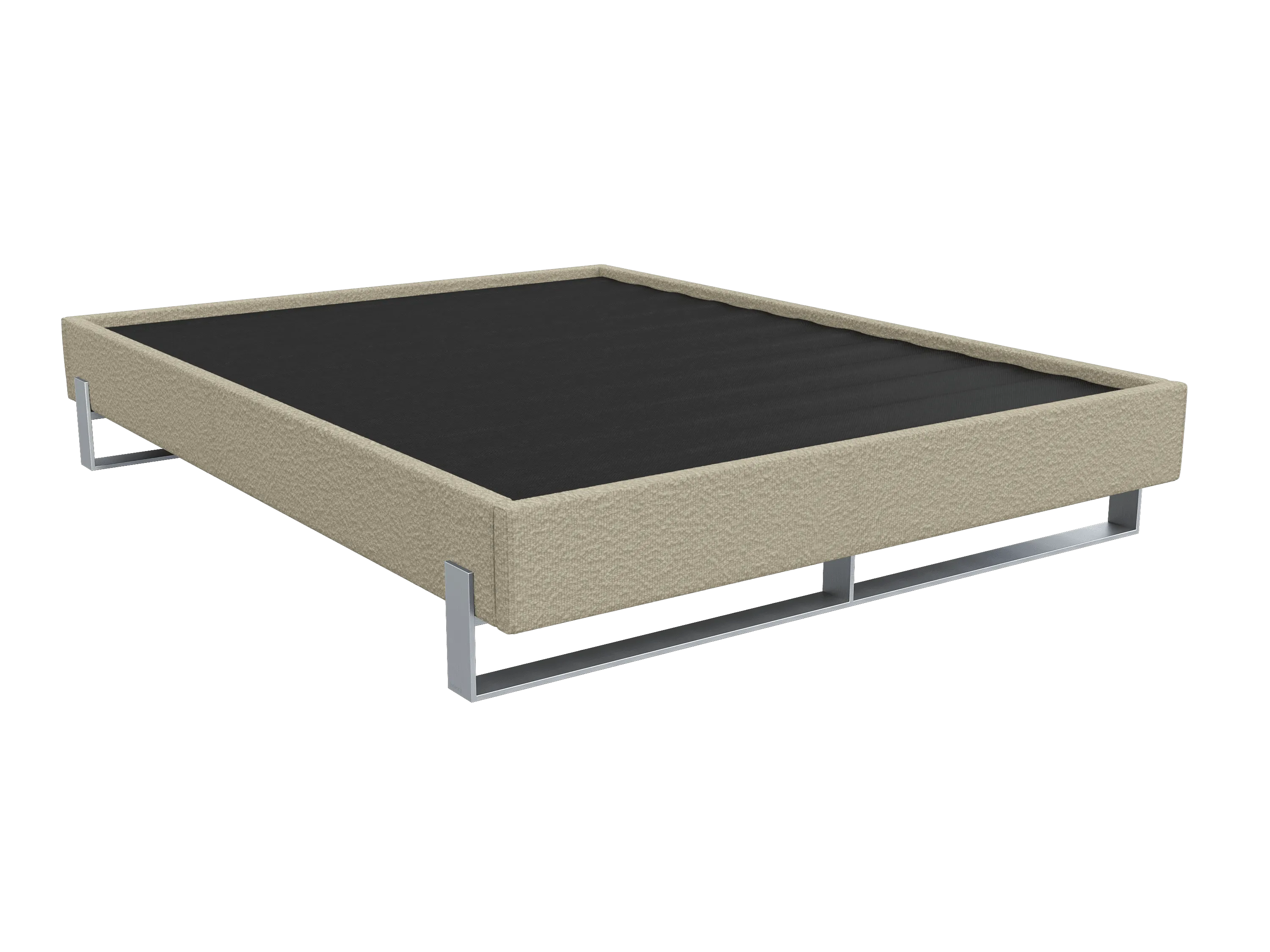 Vant Elevated Platform Bed Brushed Nickel - King Size