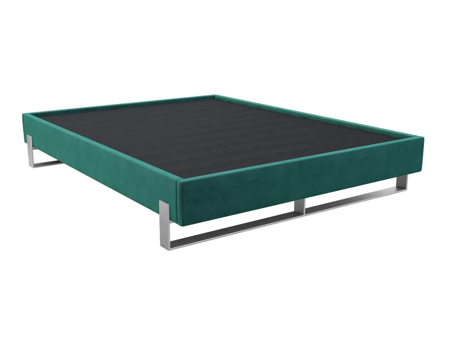 Vant Elevated Platform Bed Brushed Nickel - King Size