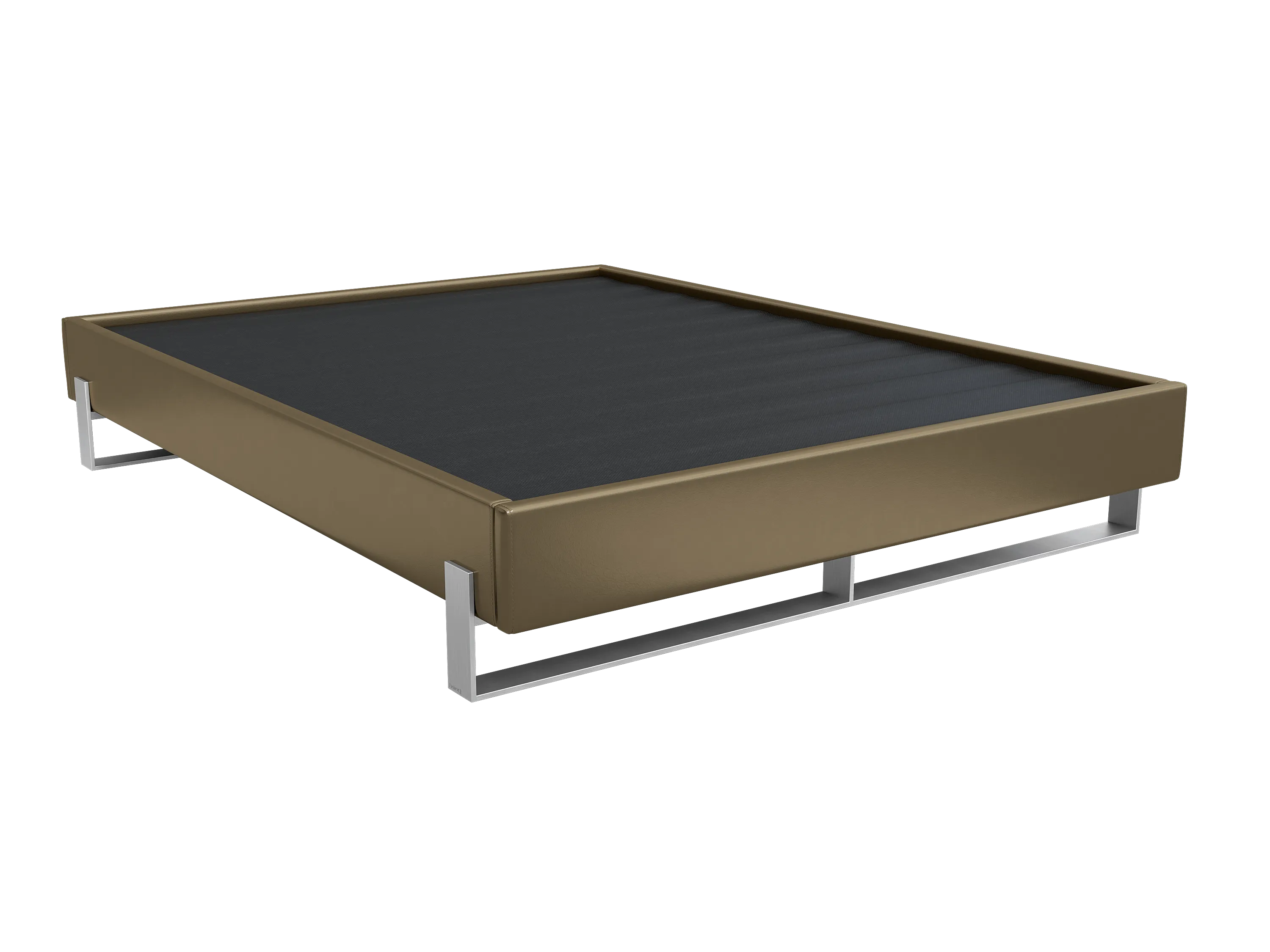 Vant Elevated Platform Bed Brushed Nickel - King Size