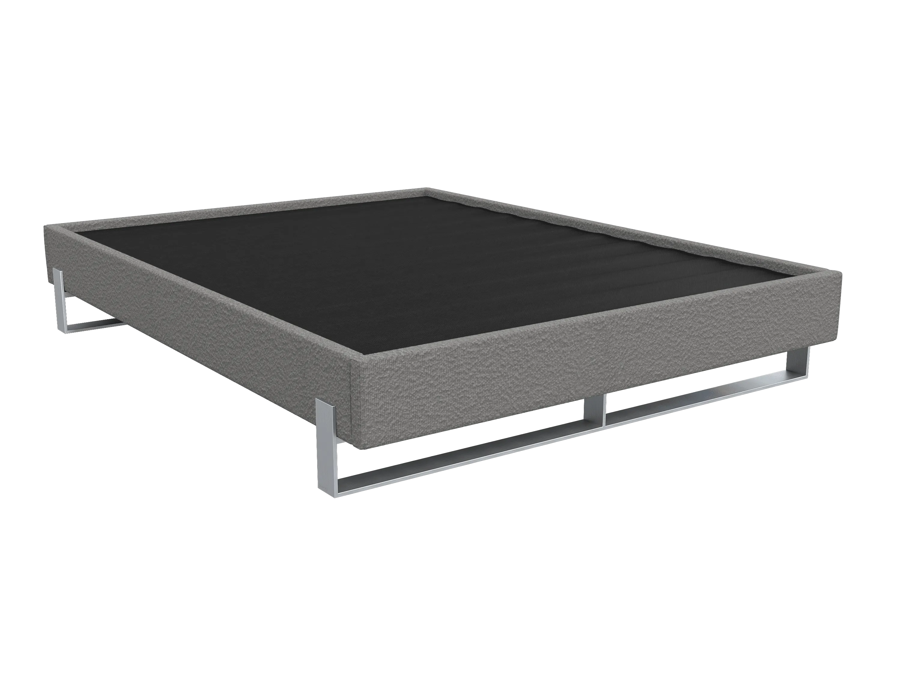 Vant Elevated Platform Bed Brushed Nickel - King Size