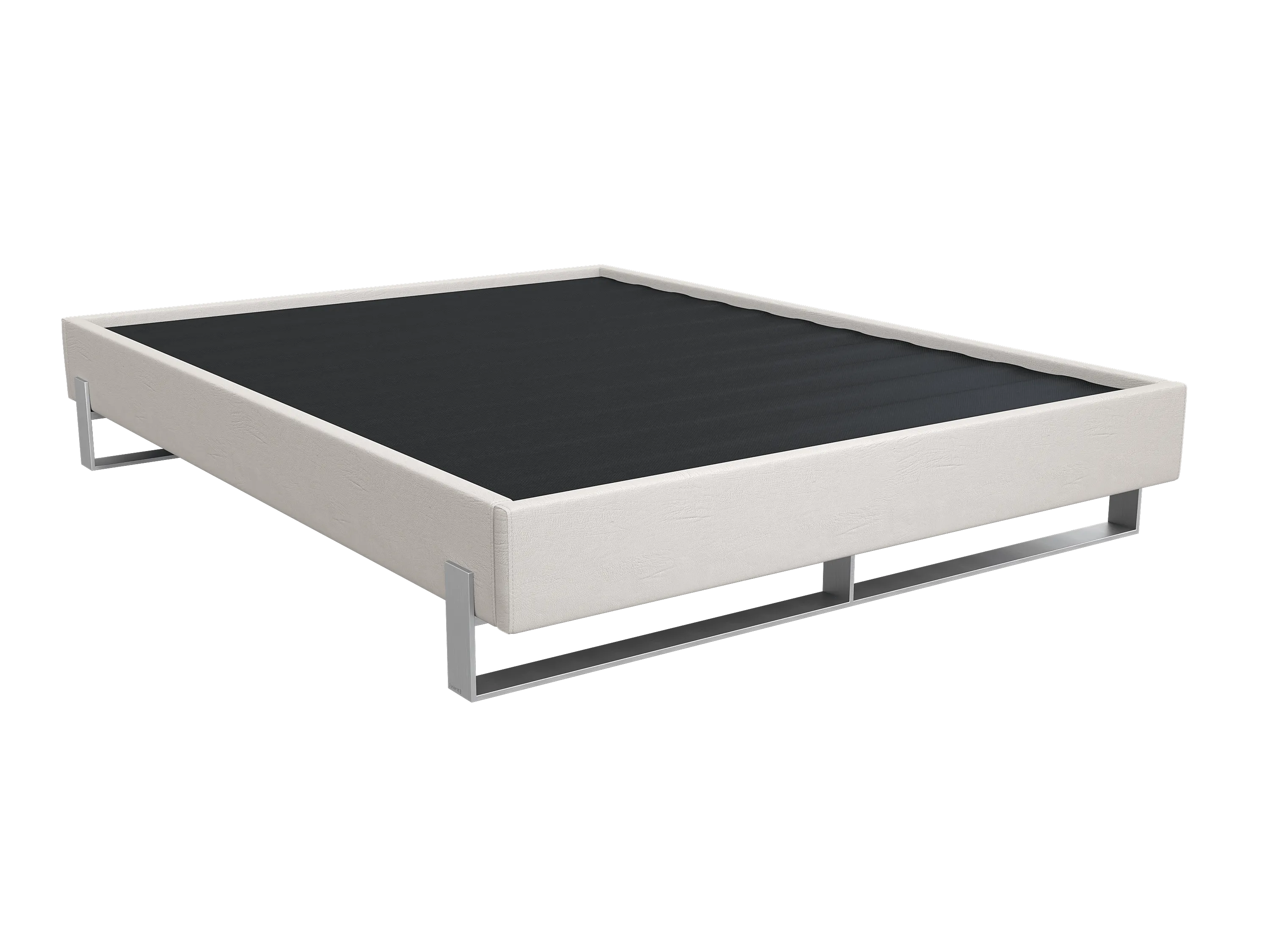 Vant Elevated Platform Bed Brushed Nickel - King Size