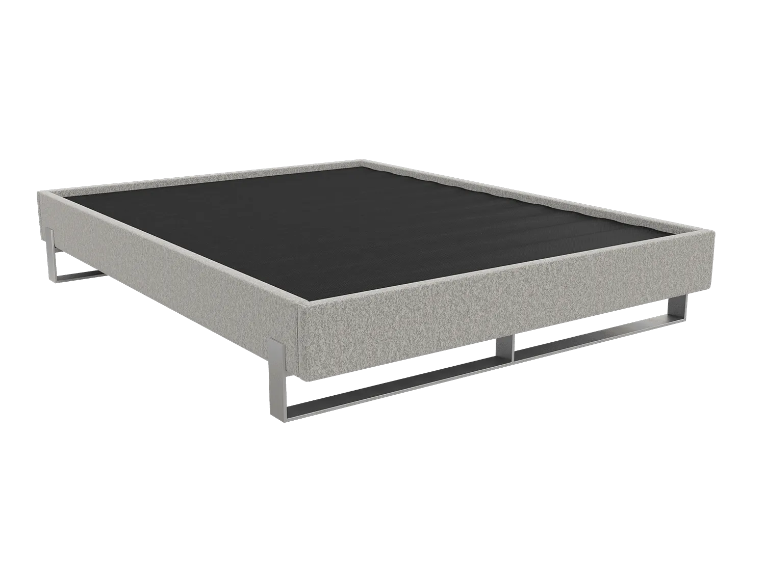 Vant Elevated Platform Bed Brushed Nickel - King Size