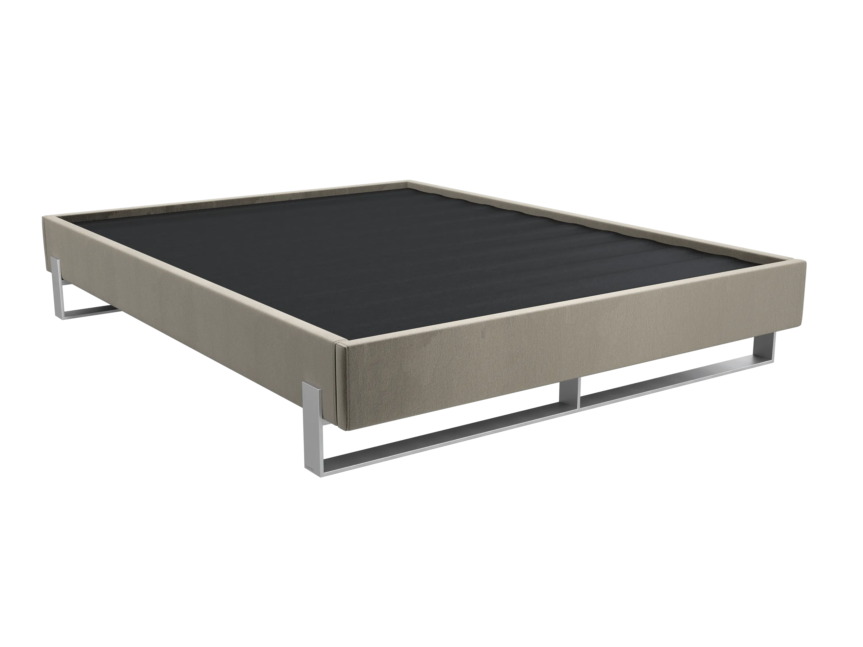 Vant Elevated Platform Bed Brushed Nickel - King Size