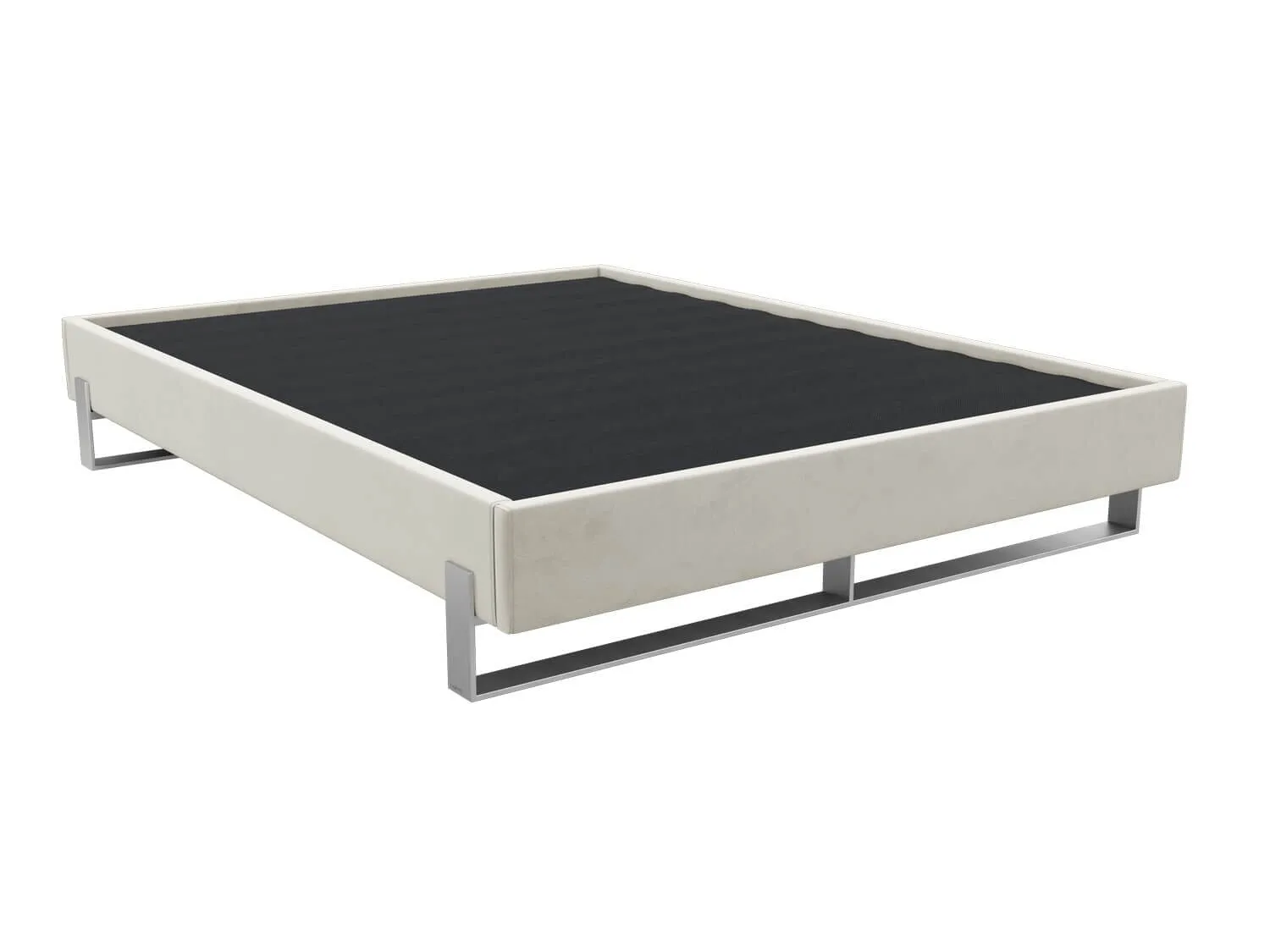 Vant Elevated Platform Bed Brushed Nickel - King Size