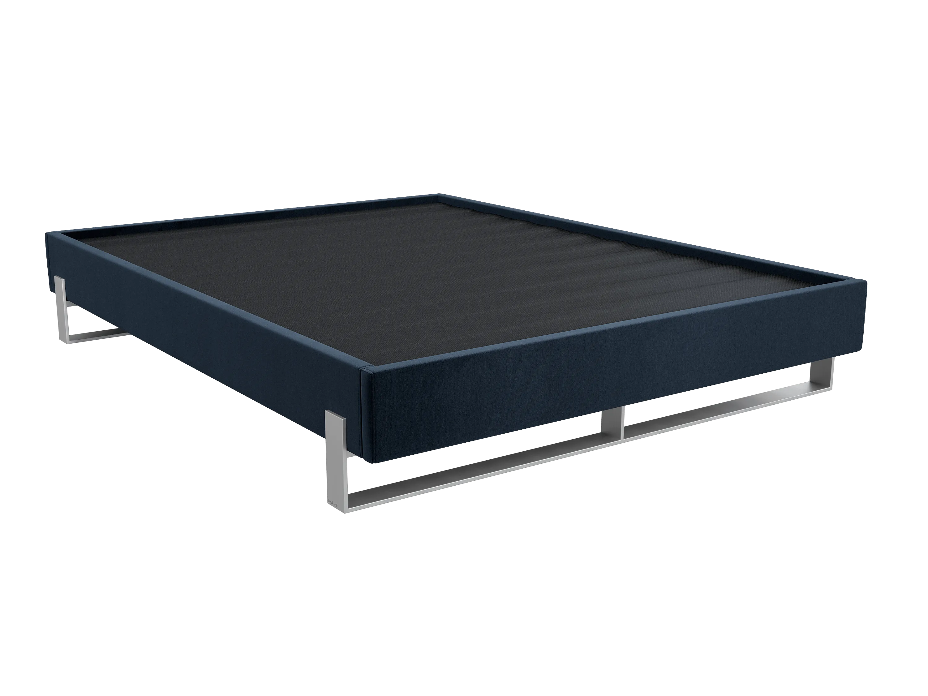 Vant Elevated Platform Bed Brushed Nickel - Queen Size