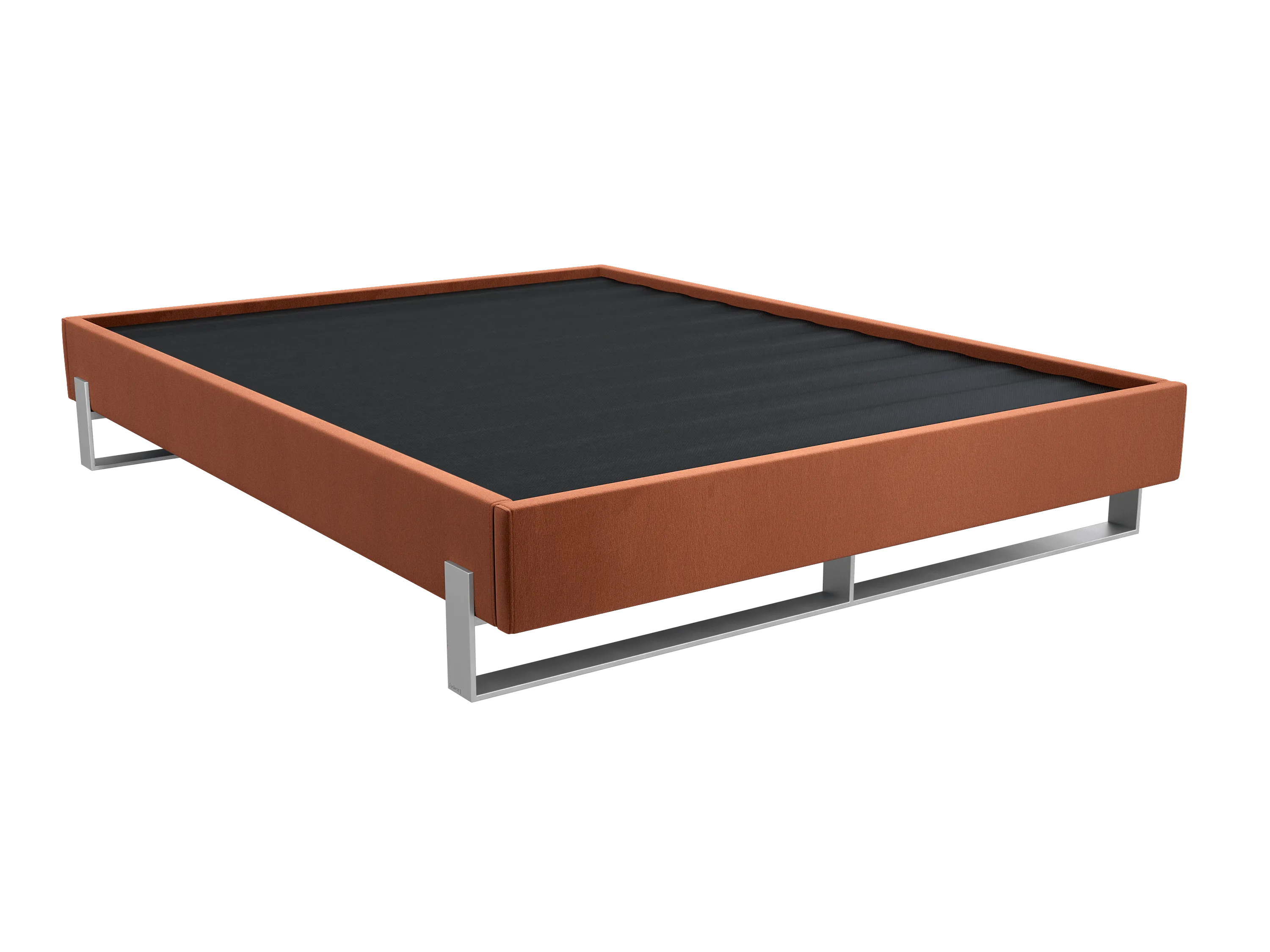 Vant Elevated Platform Bed Brushed Nickel - Queen Size