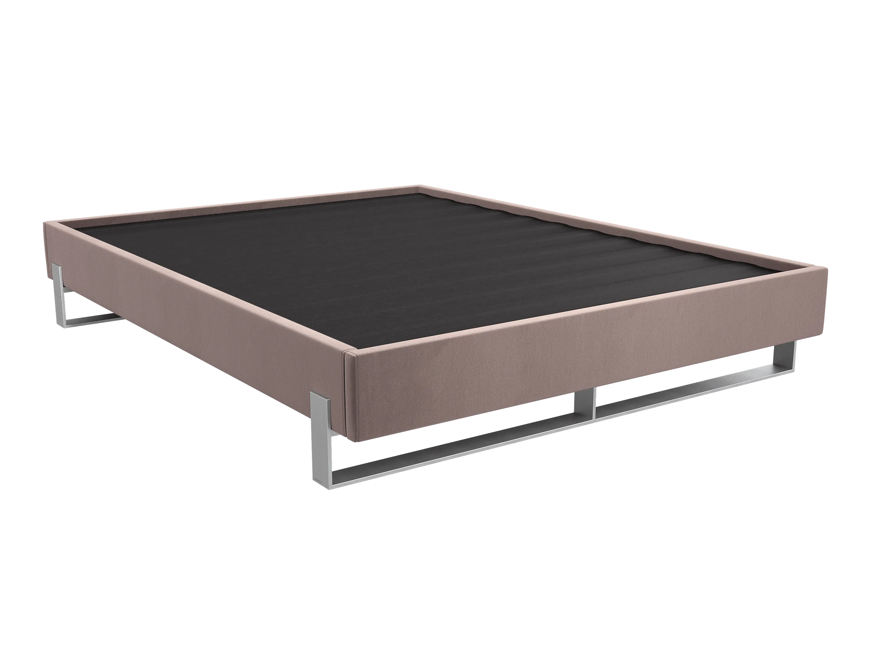 Vant Elevated Platform Bed Brushed Nickel - Twin Size