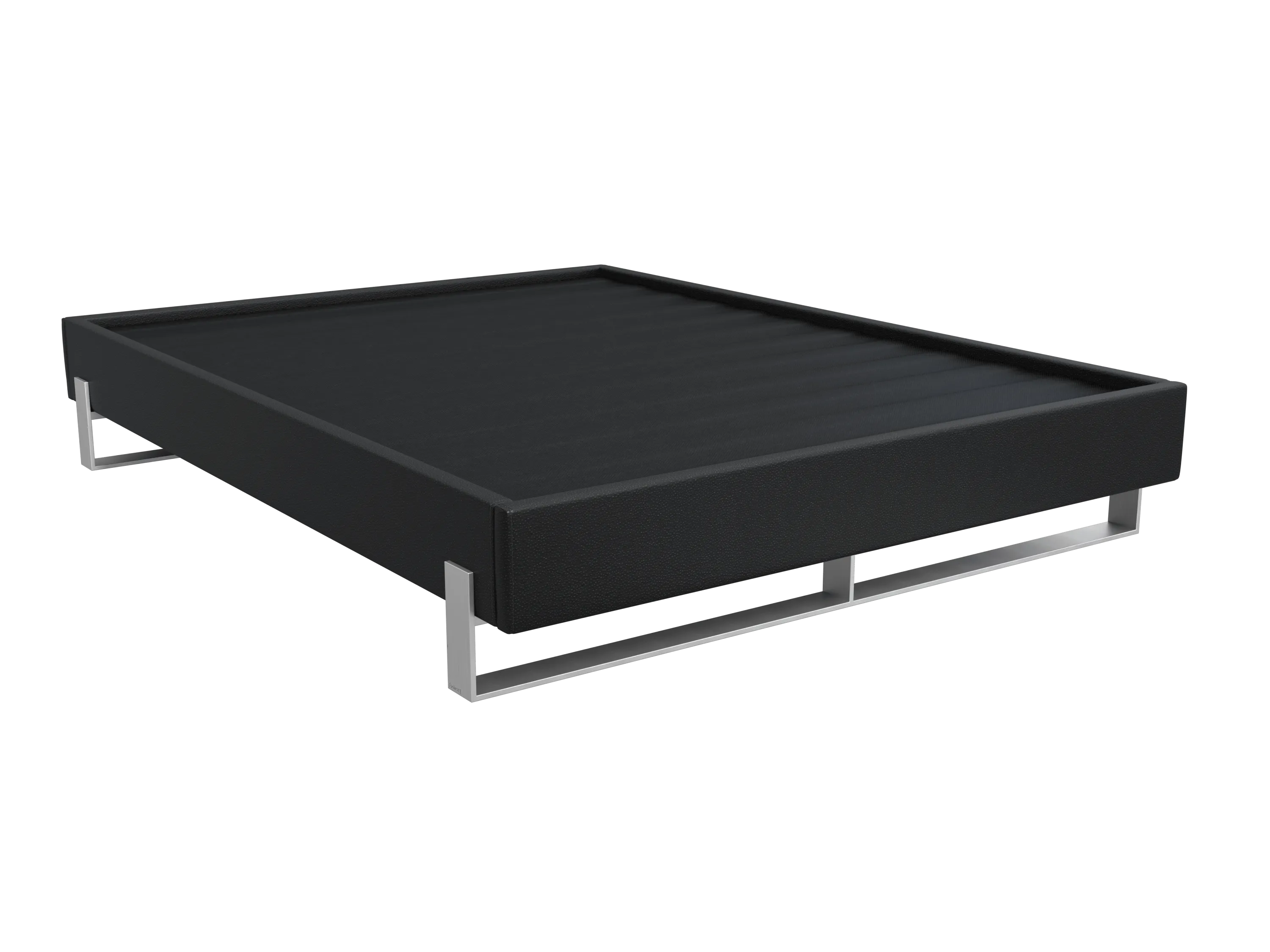 Vant Elevated Platform Bed Brushed Nickel - Twin Size