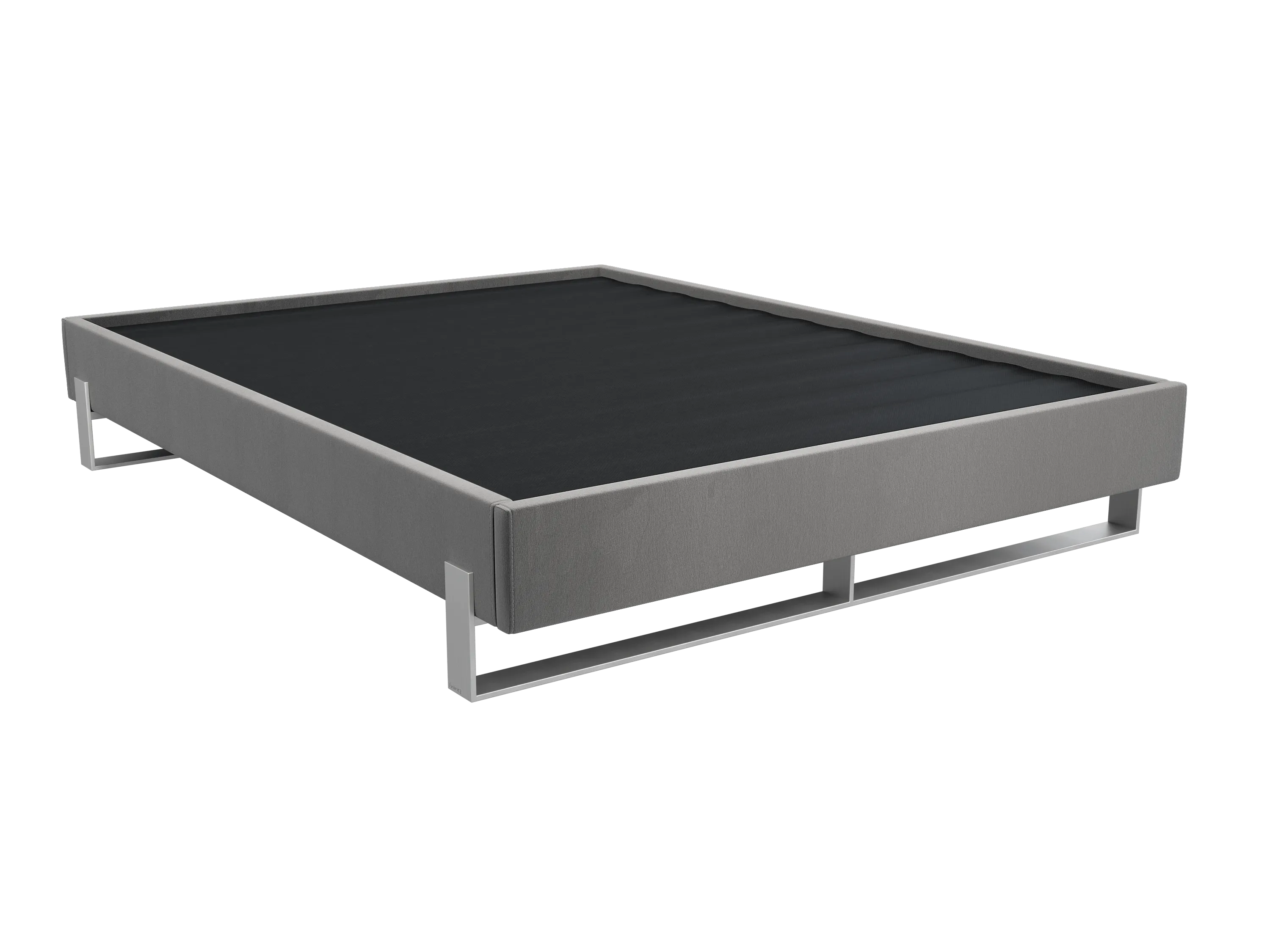 Vant Elevated Platform Bed Brushed Nickel - Twin Size