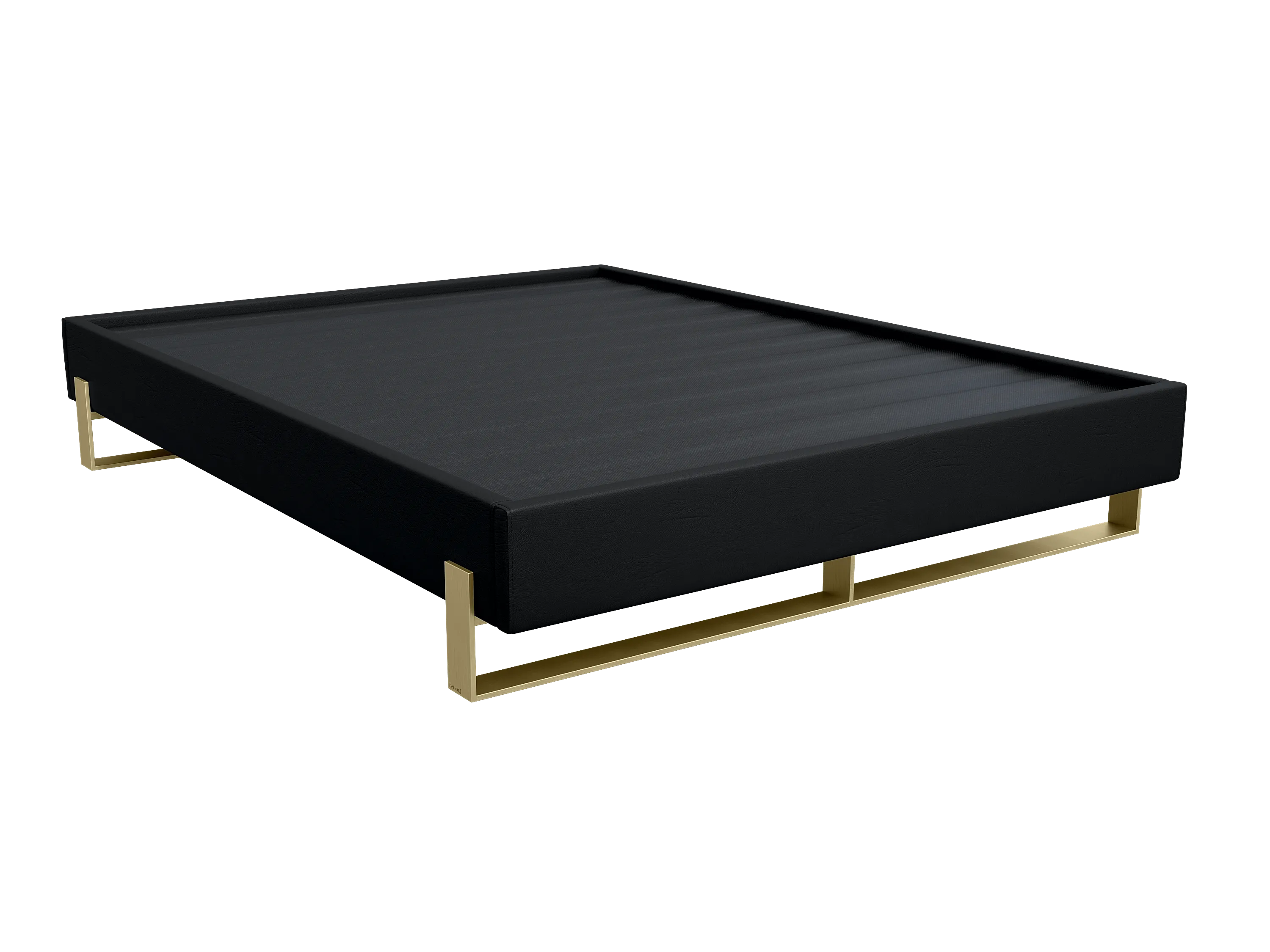 Vant Elevated Platform Bed Burnished Brass - California King Size