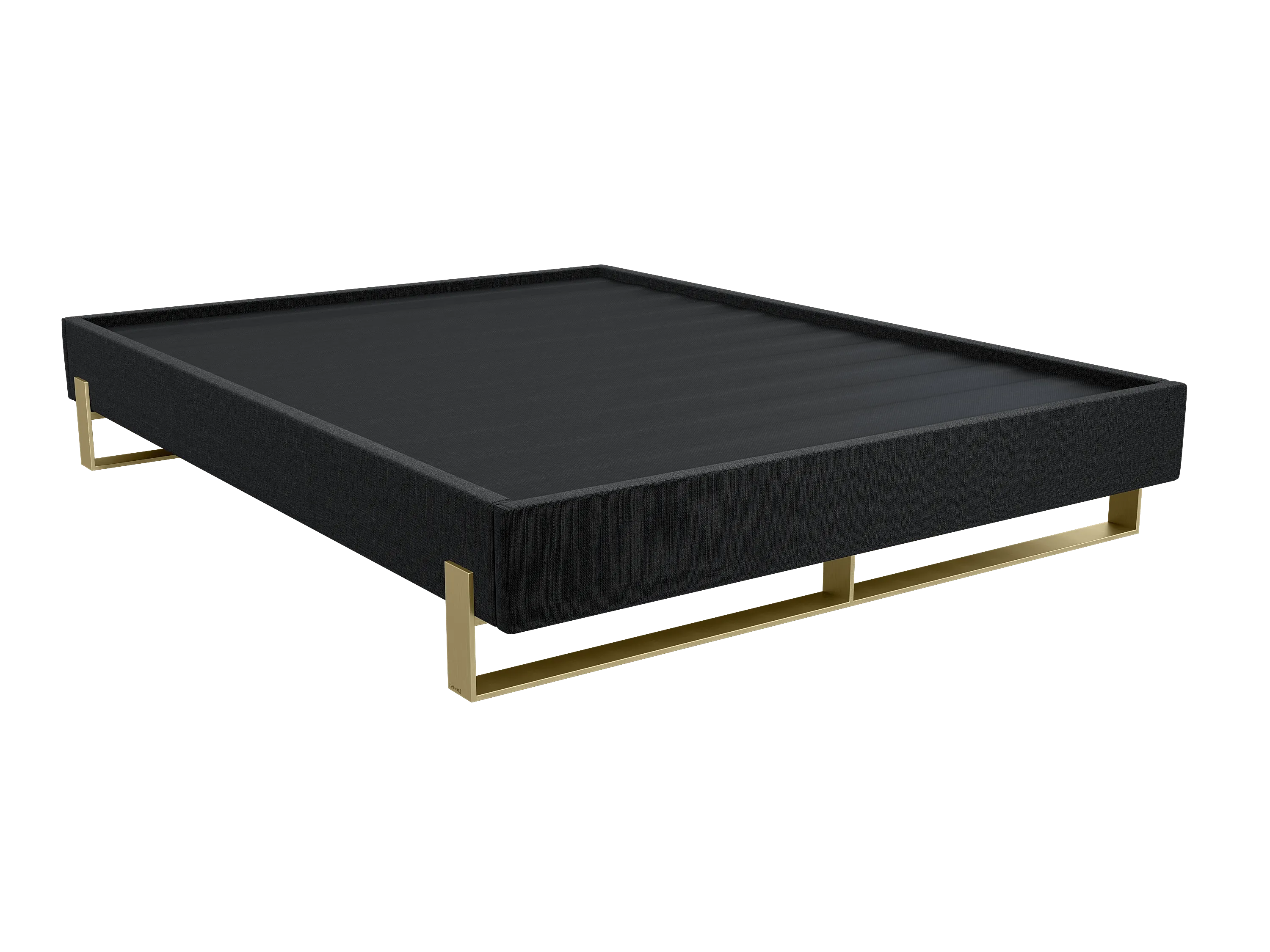 Vant Elevated Platform Bed Burnished Brass - California King Size