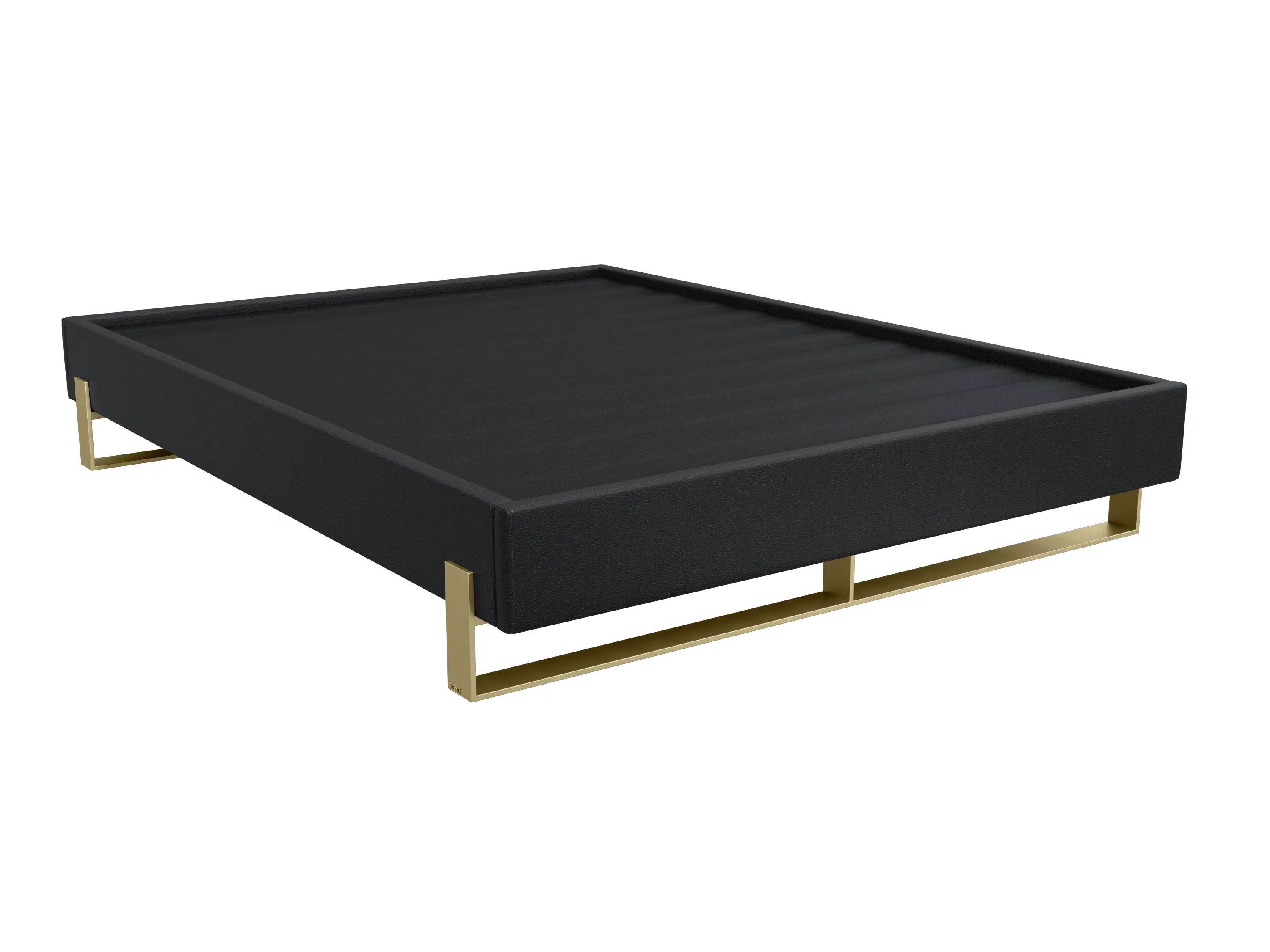 Vant Elevated Platform Bed Burnished Brass -Full Size