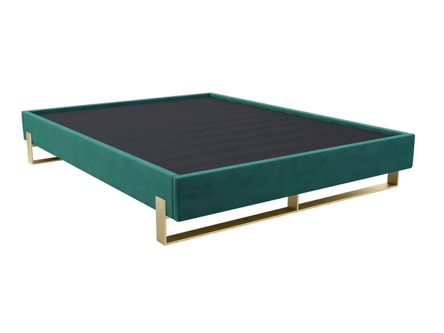 Vant Elevated Platform Bed Burnished Brass -Full Size