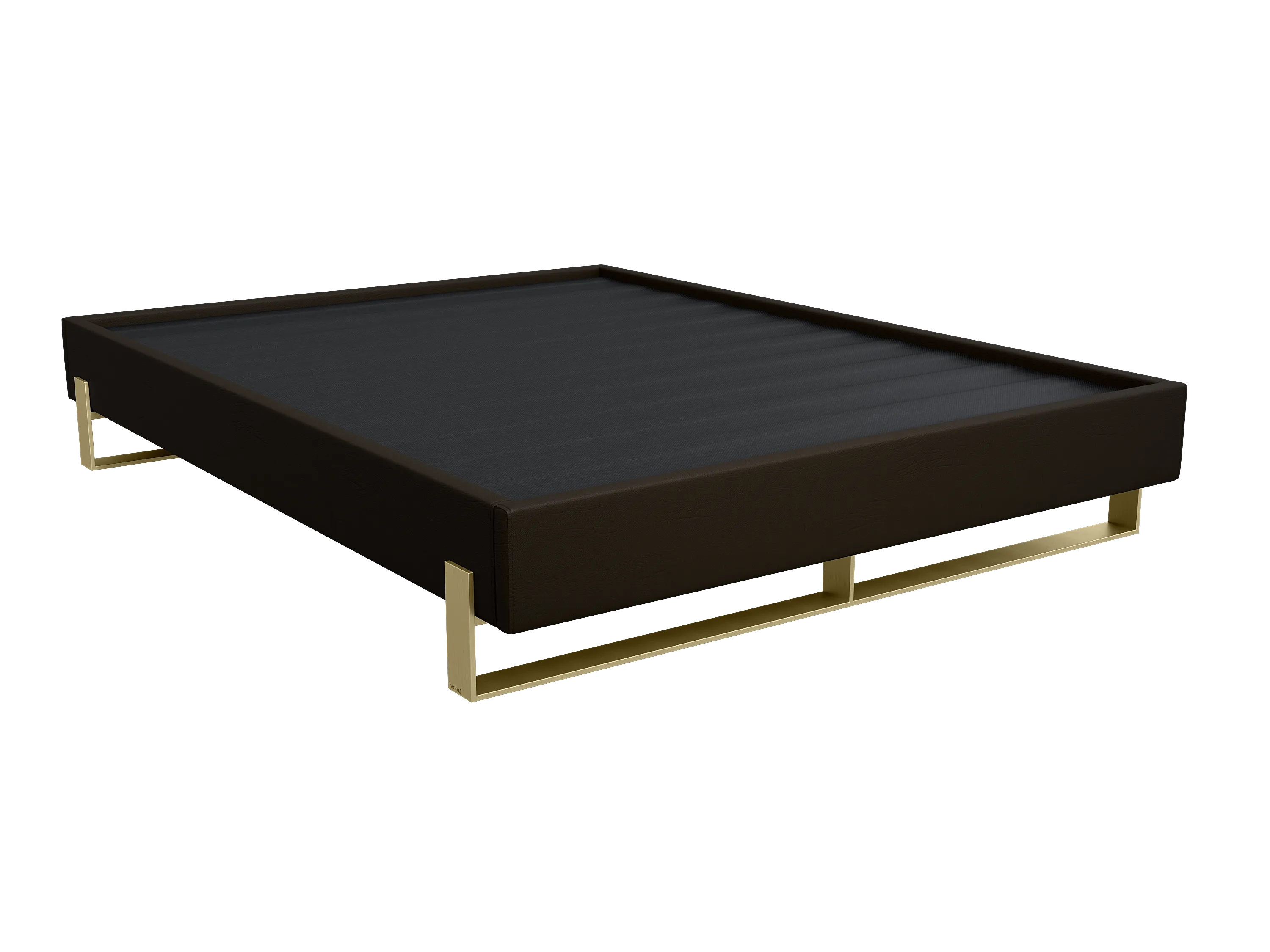 Vant Elevated Platform Bed Burnished Brass -Full Size