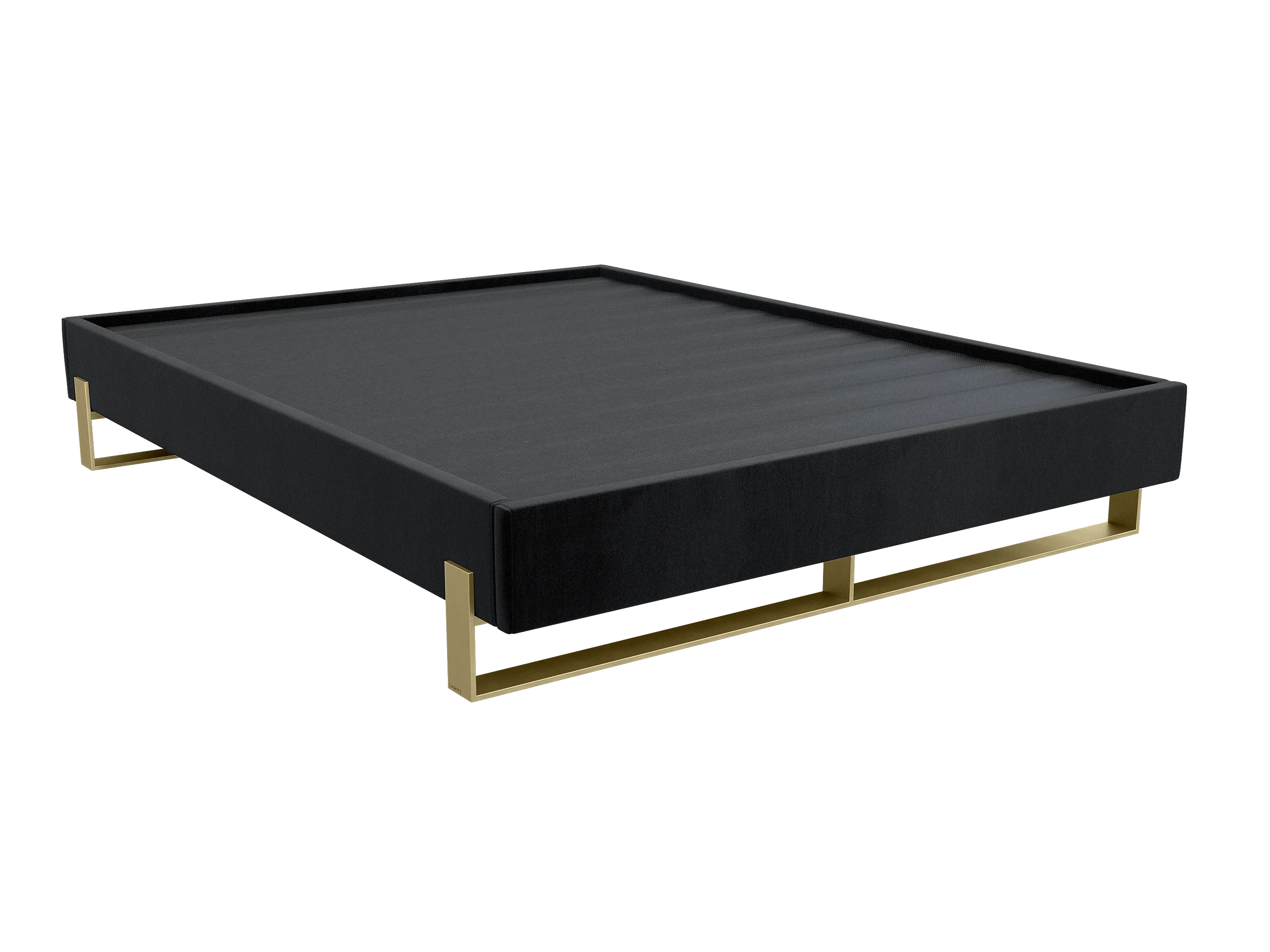 Vant Elevated Platform Bed Burnished Brass - King Size