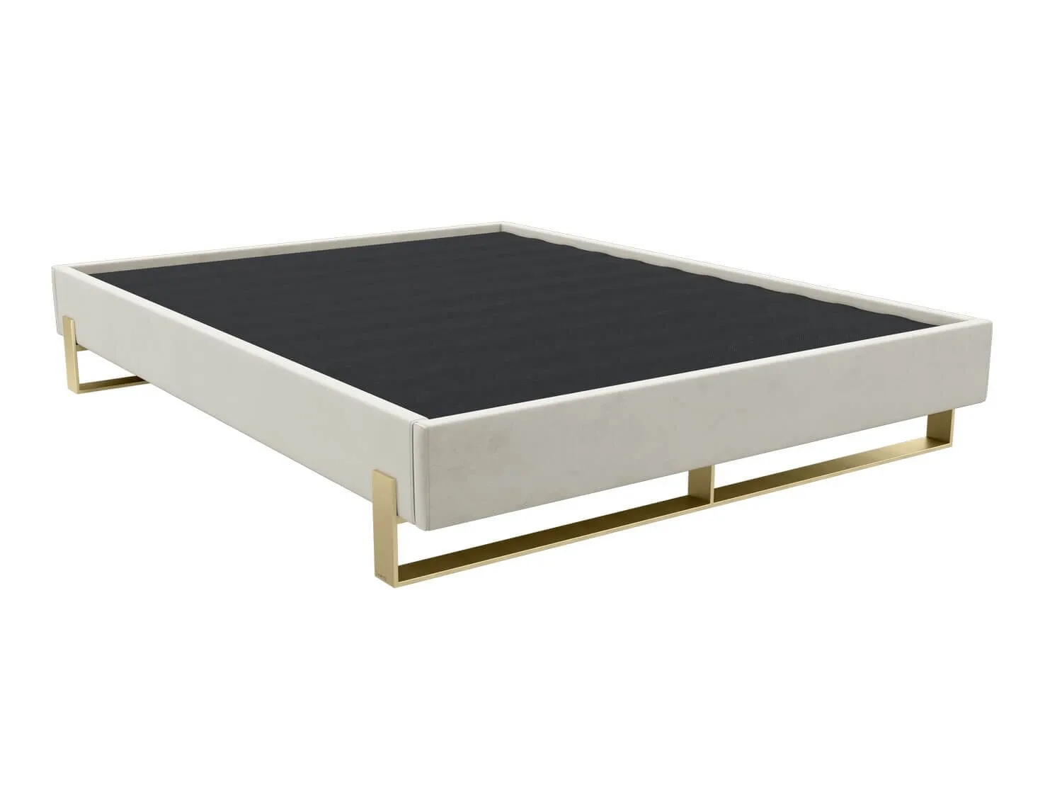 Vant Elevated Platform Bed Burnished Brass - King Size