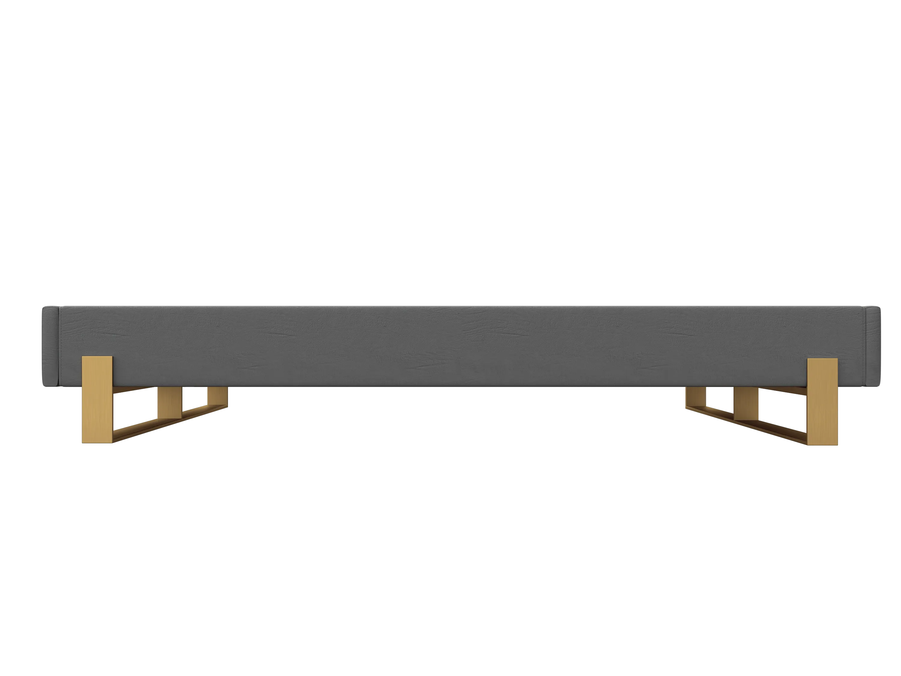 Vant Elevated Platform Bed Burnished Brass - King Size