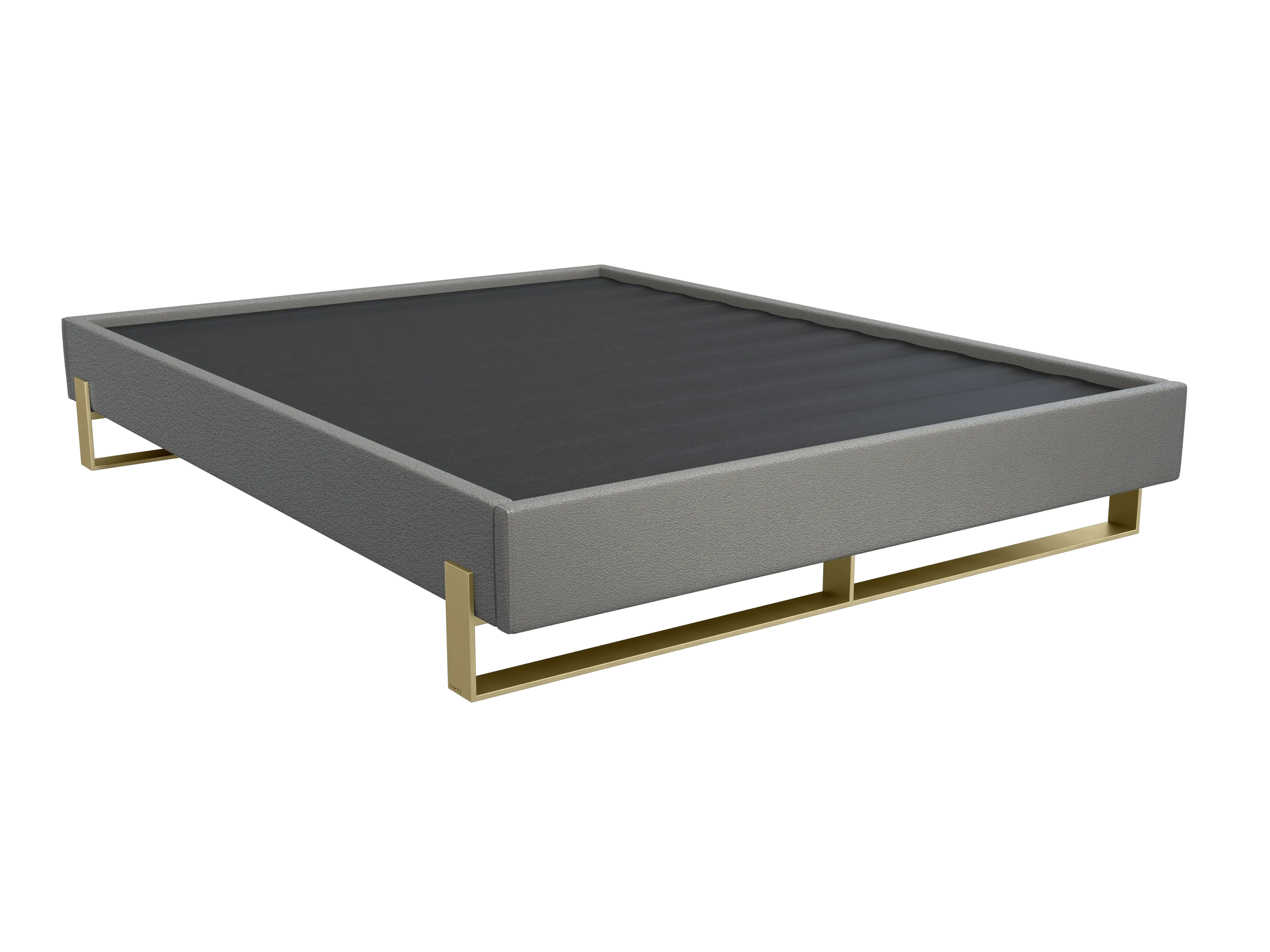 Vant Elevated Platform Bed Burnished Brass - Queen Size