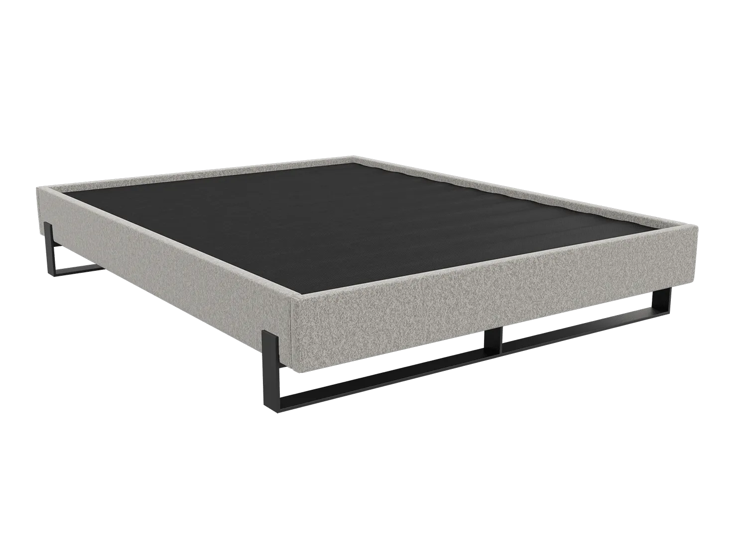 Vant Elevated Platform Bed Matte Black- Queen Size