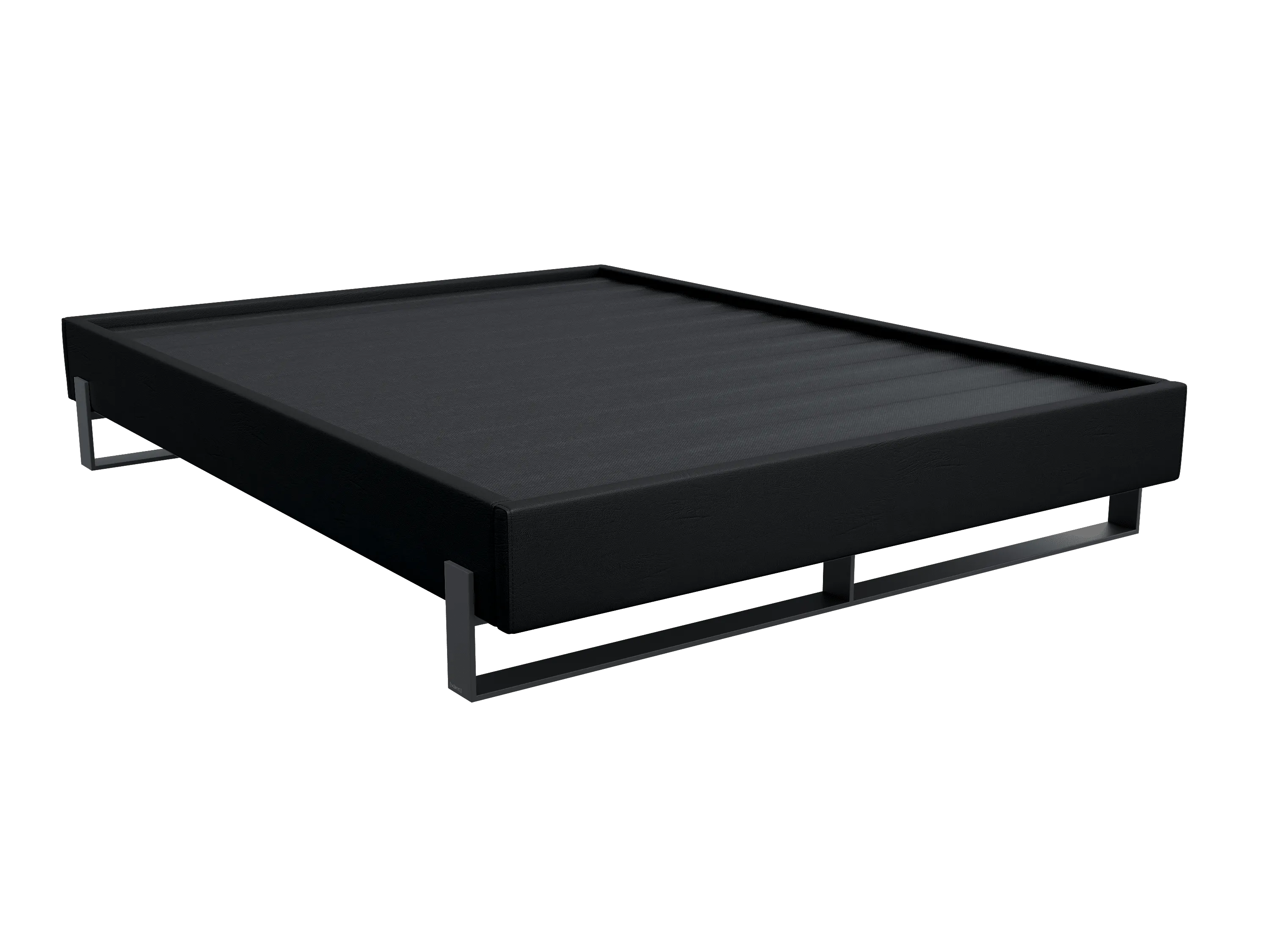 Vant Elevated Platform Bed Matte Black- Queen Size