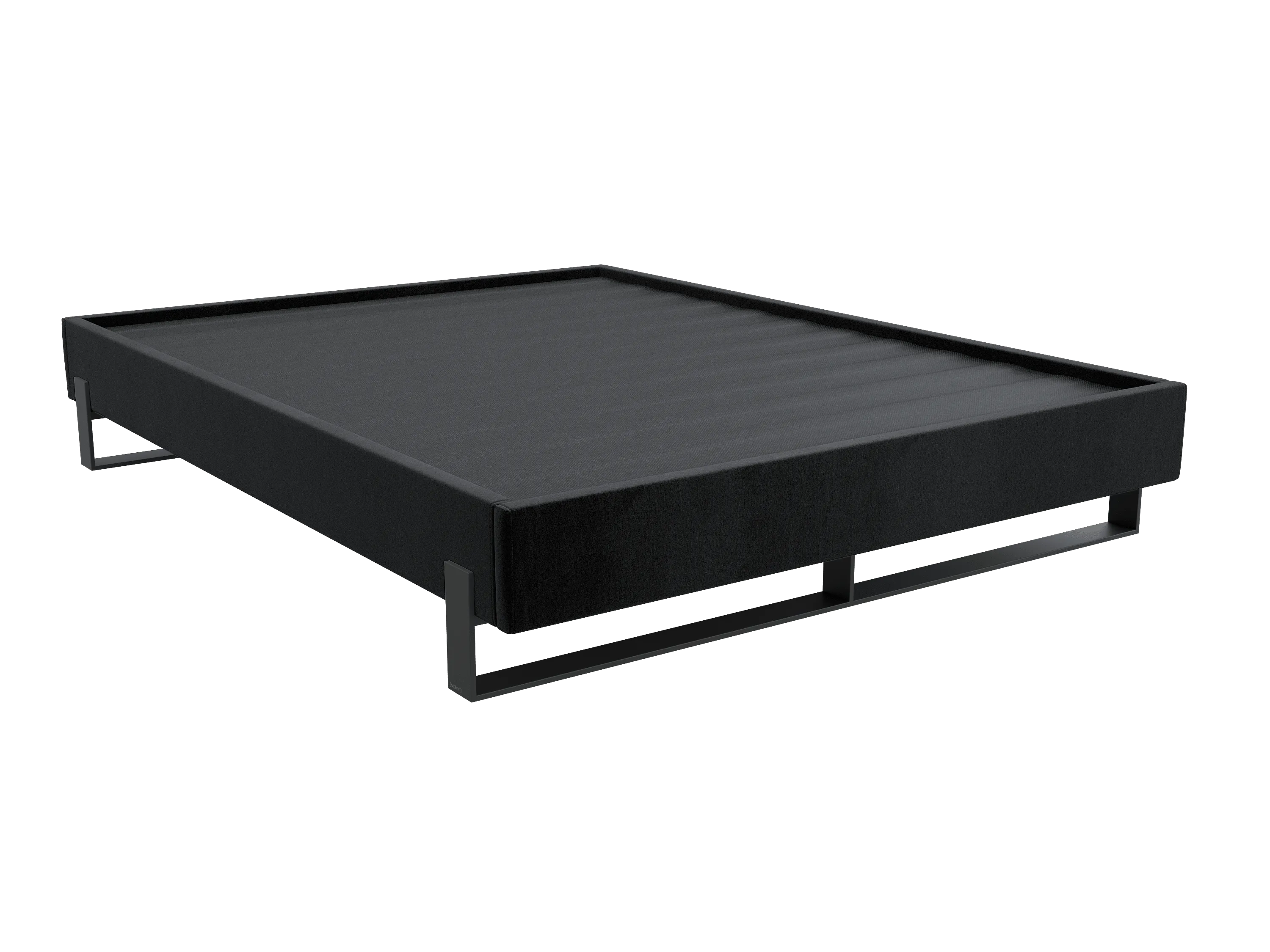 Vant Elevated Platform Bed Matte Black- Queen Size