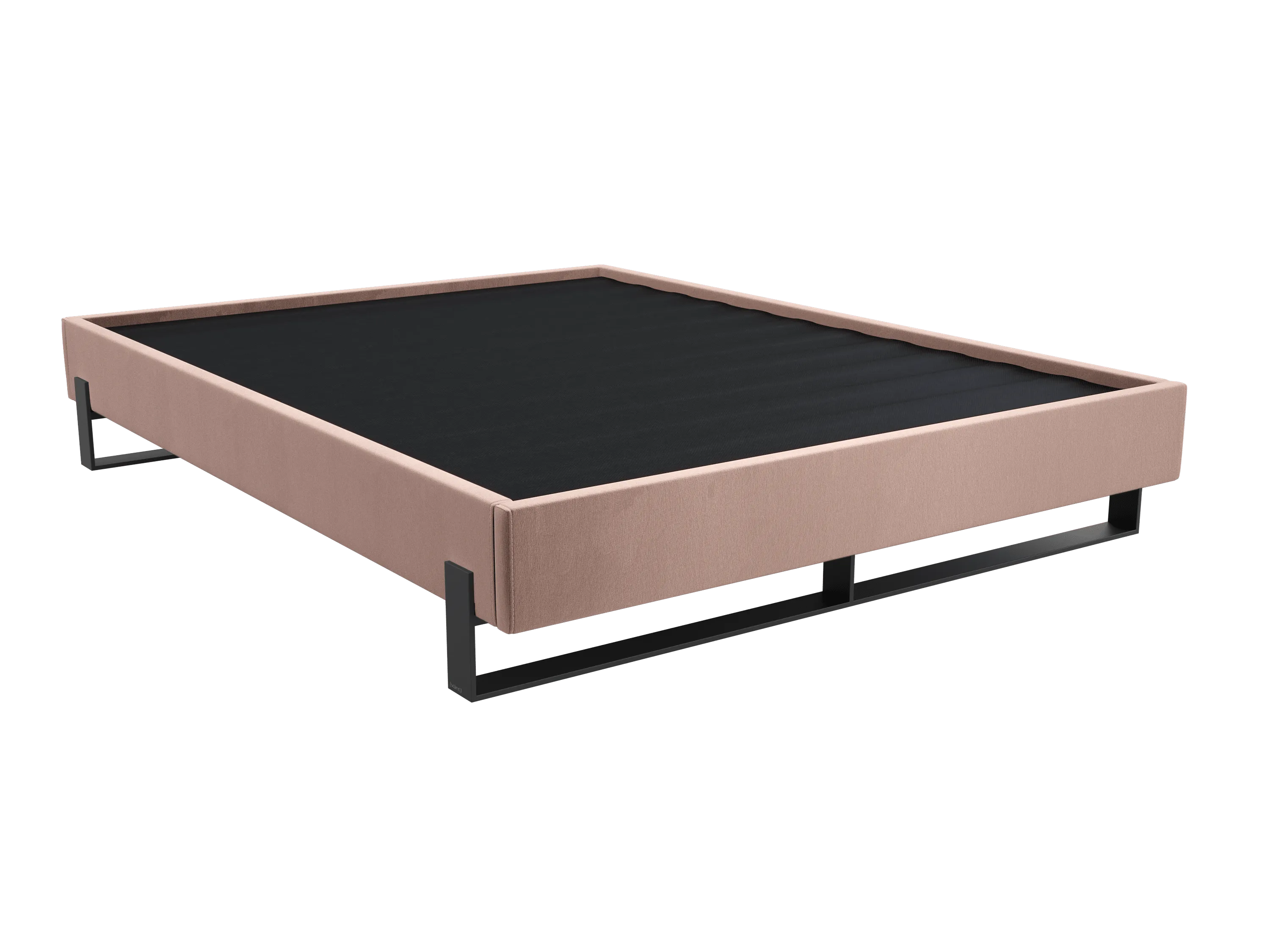 Vant Elevated Platform Bed Matte Black- Queen Size