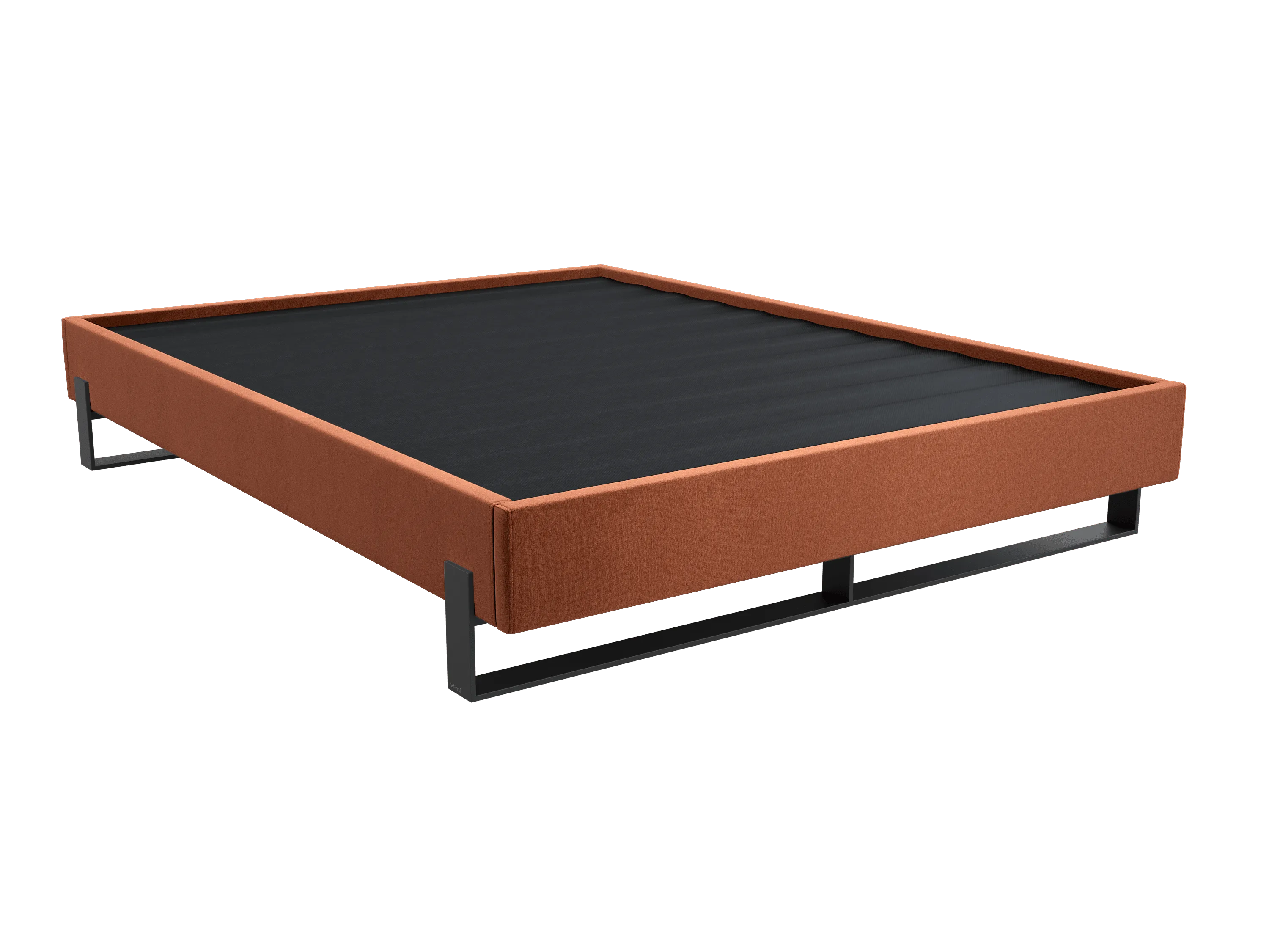 Vant Elevated Platform Bed Matte Black- Queen Size