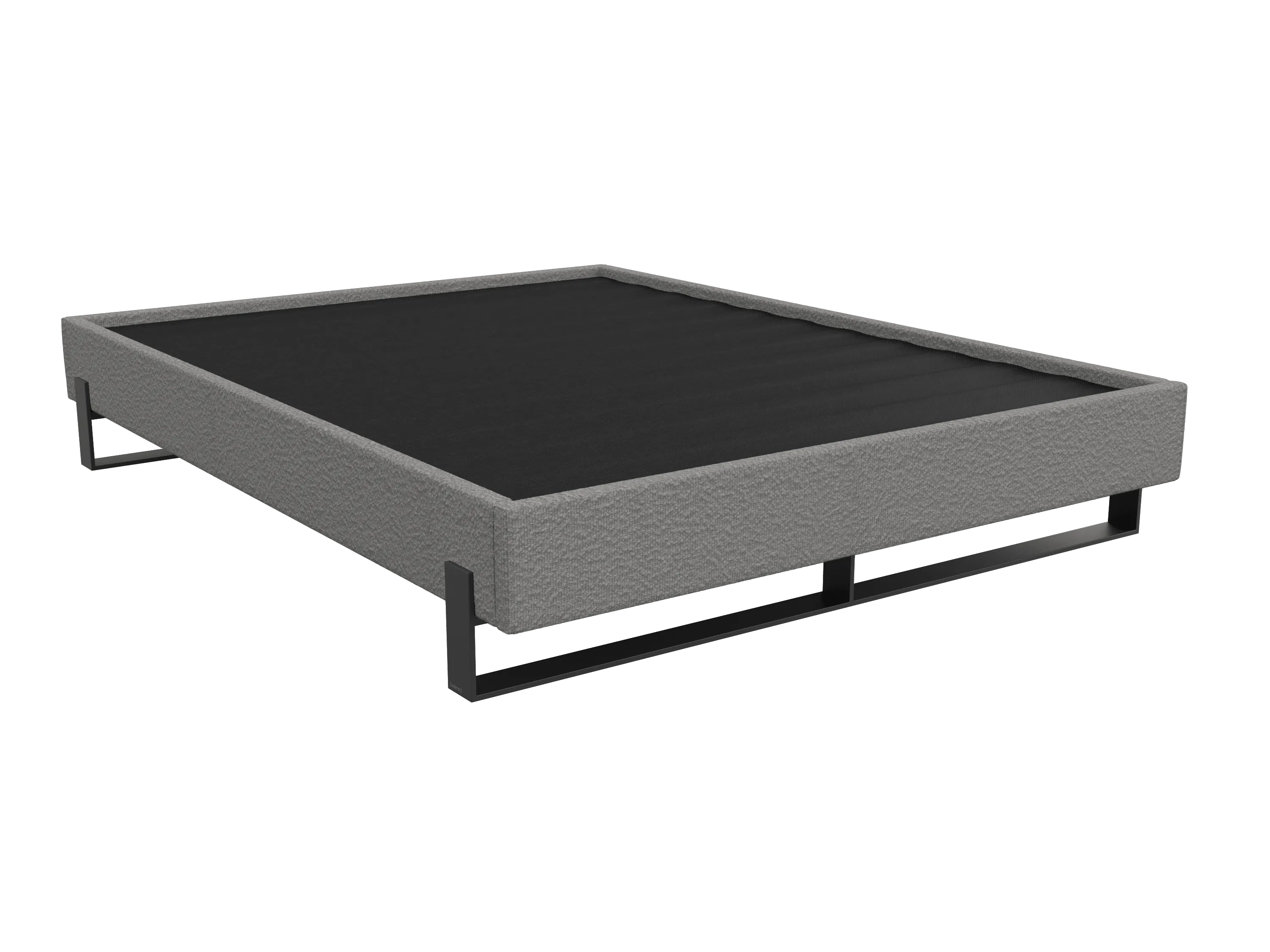 Vant Elevated Platform Bed Matte Black- Queen Size