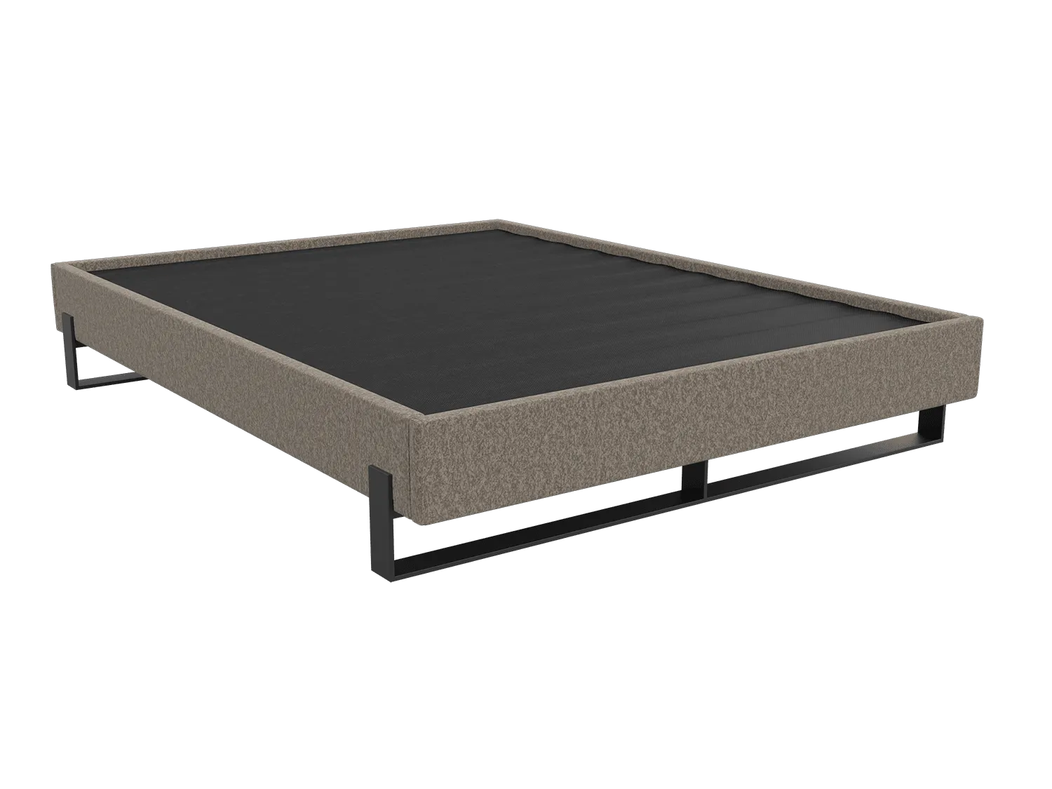 Vant Elevated Platform Bed Matte Black -Twin Size