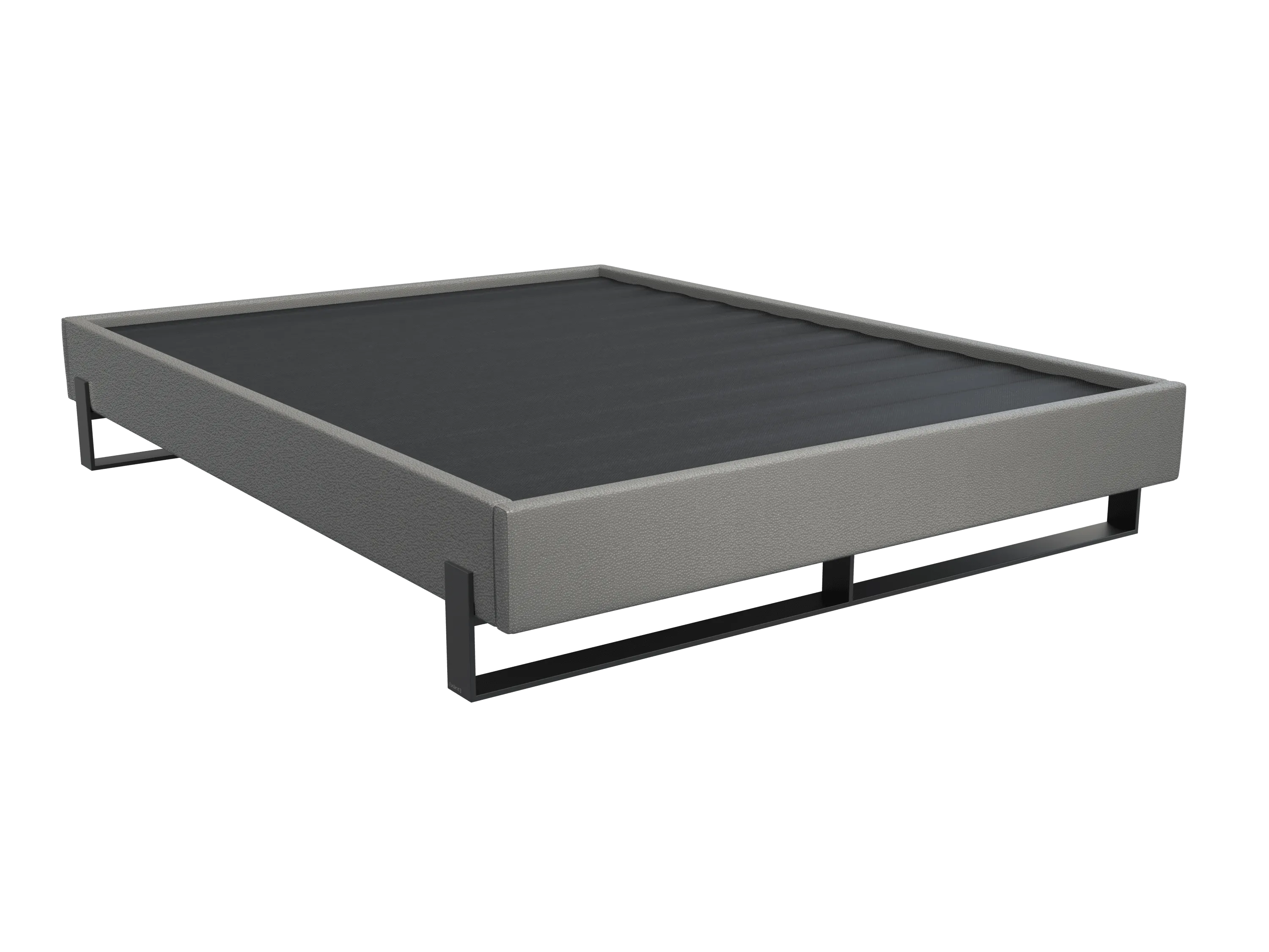 Vant Elevated Platform Bed Matte Black -Twin Size