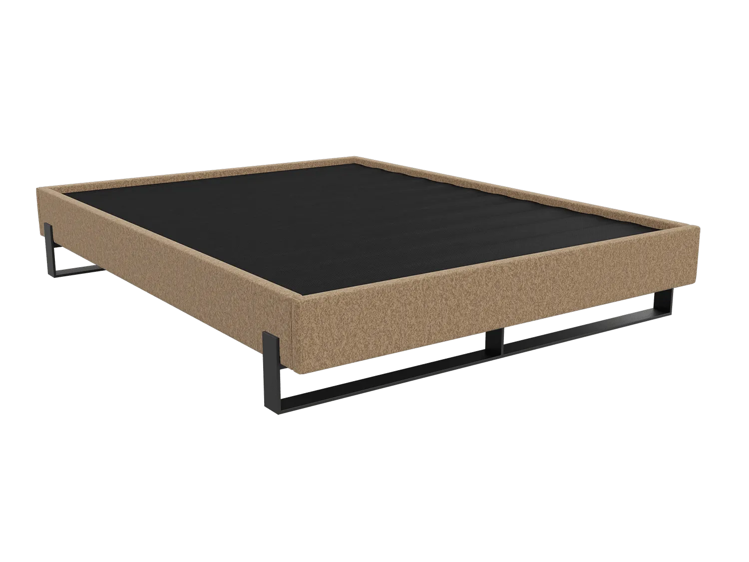 Vant Elevated Platform Bed Matte Black -Twin Size