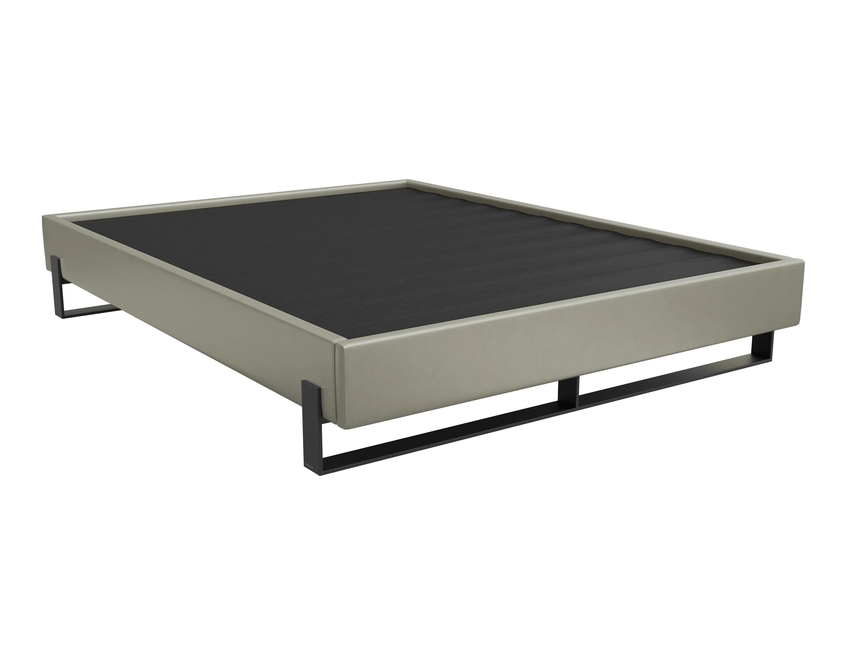 Vant Elevated Platform Bed Matte Black -Twin Size