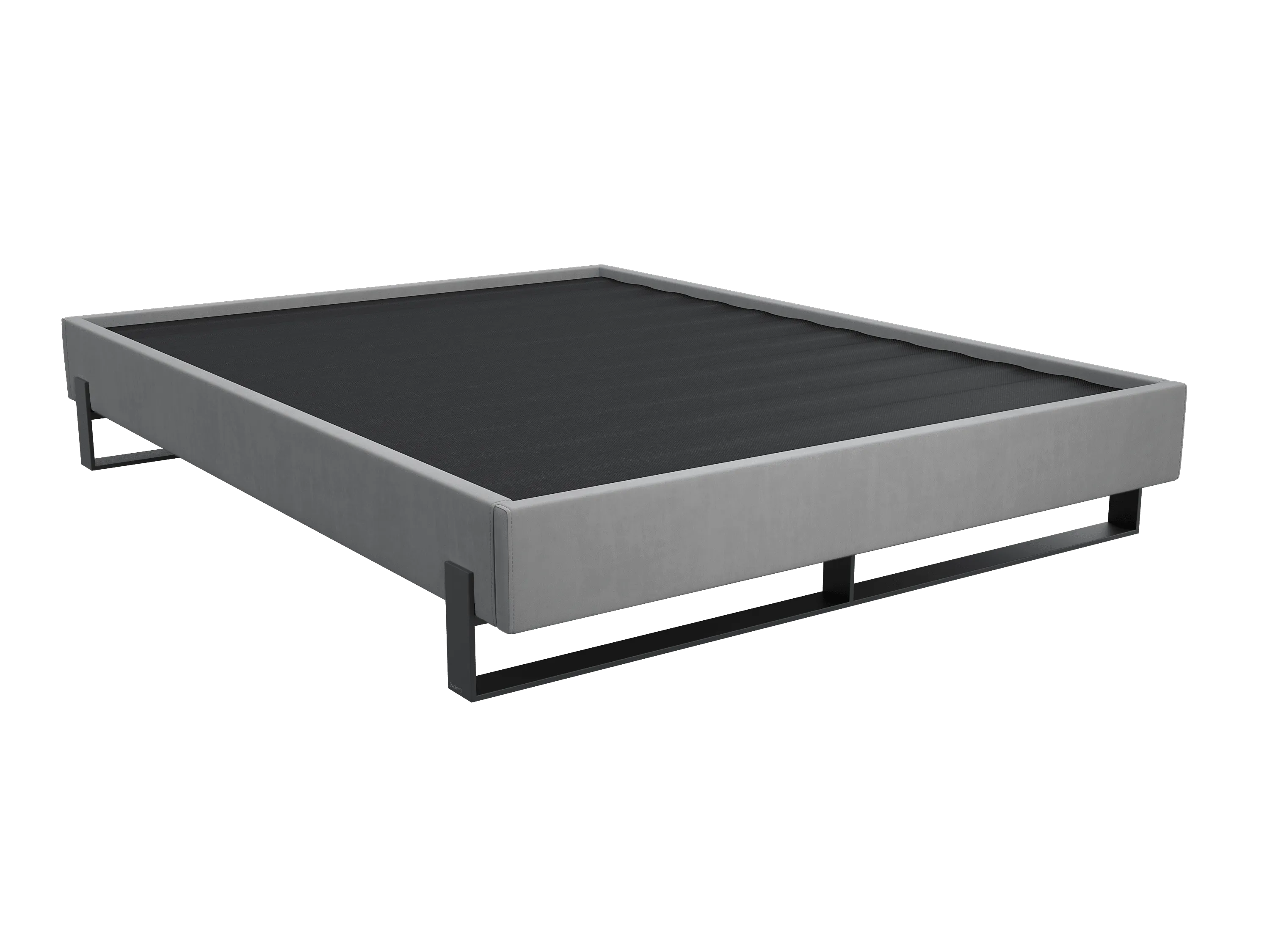 Vant Elevated Platform Bed Matte Black -Twin Size