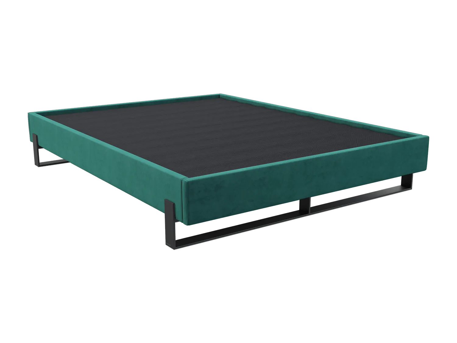 Vant Elevated Platform Bed Matte Black -Twin Size