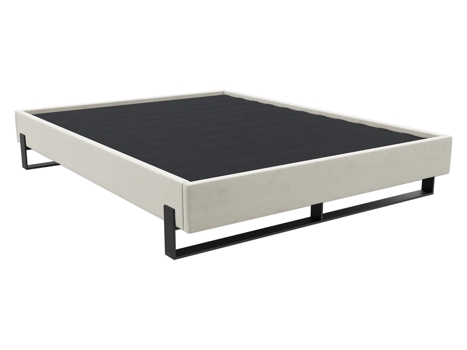 Vant Elevated Platform Bed Matte Black -Twin Size