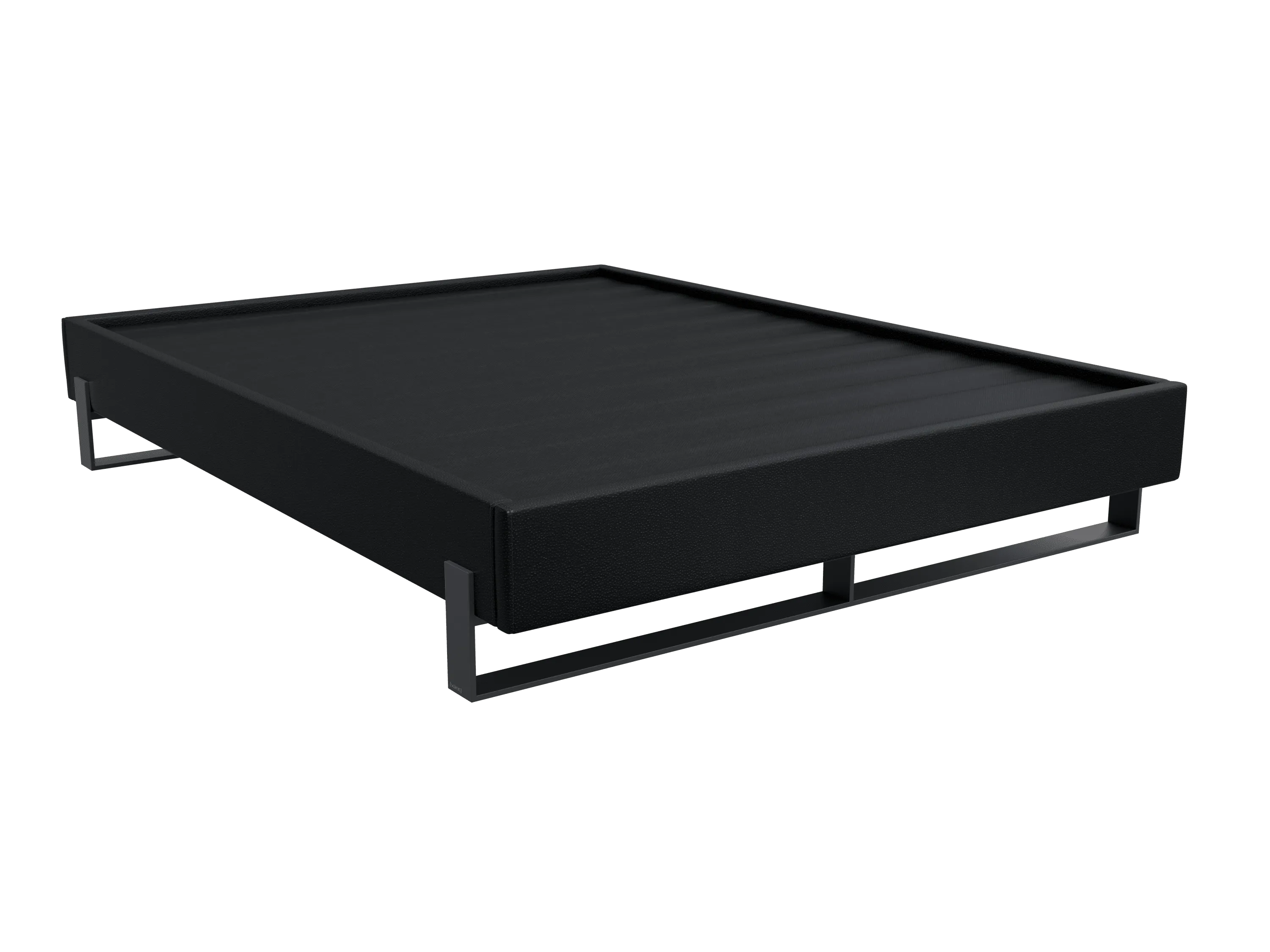 Vant Elevated Platform Bed Matte Black -Twin Size