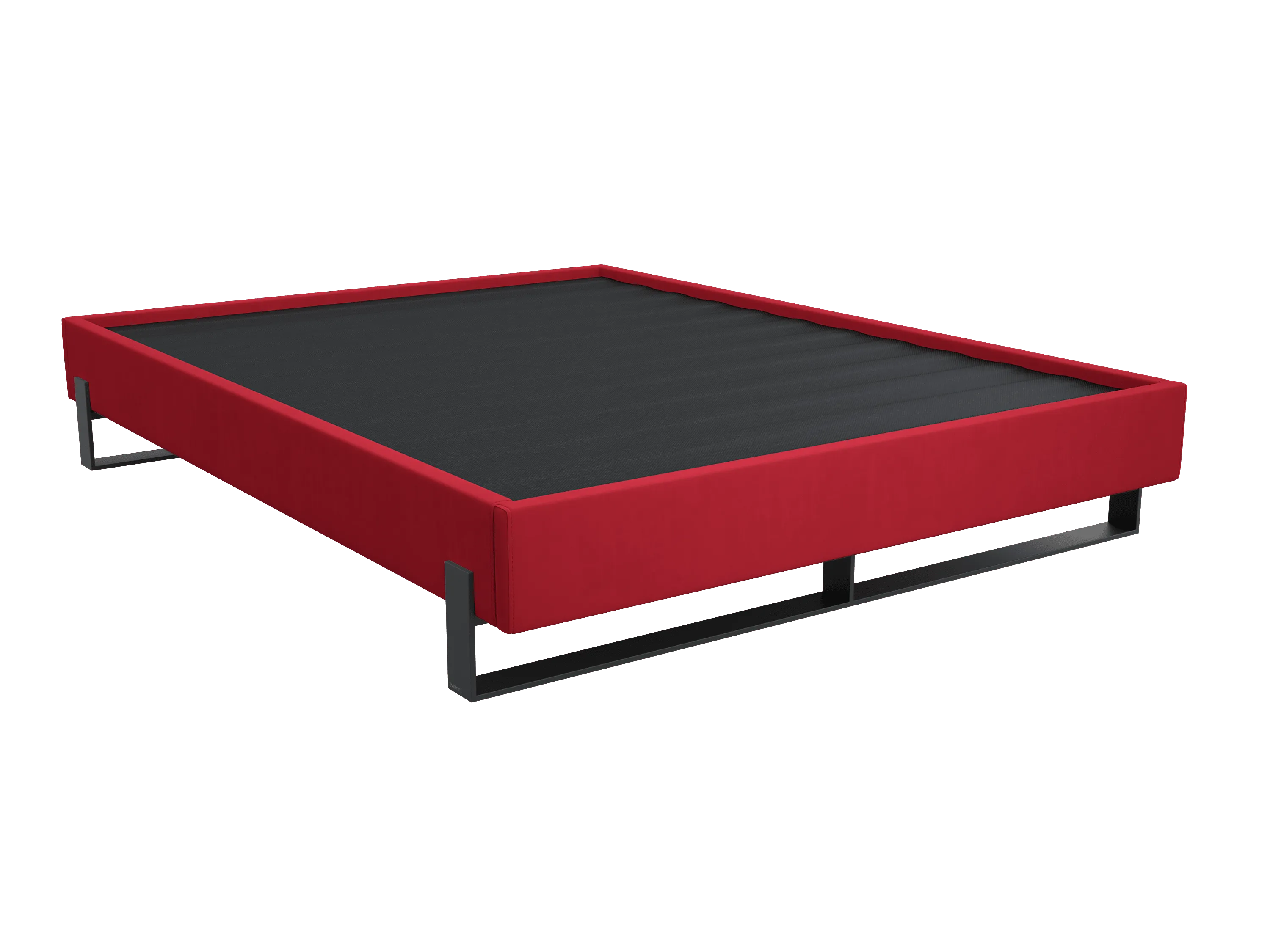 Vant Elevated Platform Bed Matte Black -Twin Size