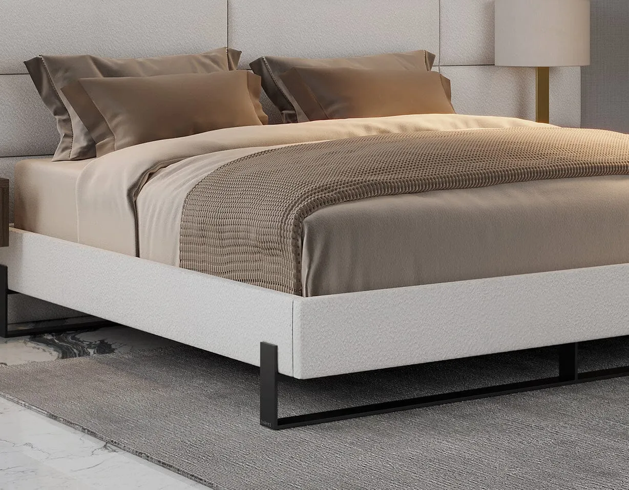 Vant Elevated Platform Bed Matte Black -Twin Size