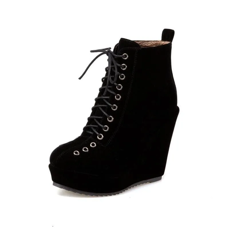 Women's Autumn Ankle Platform Shoes