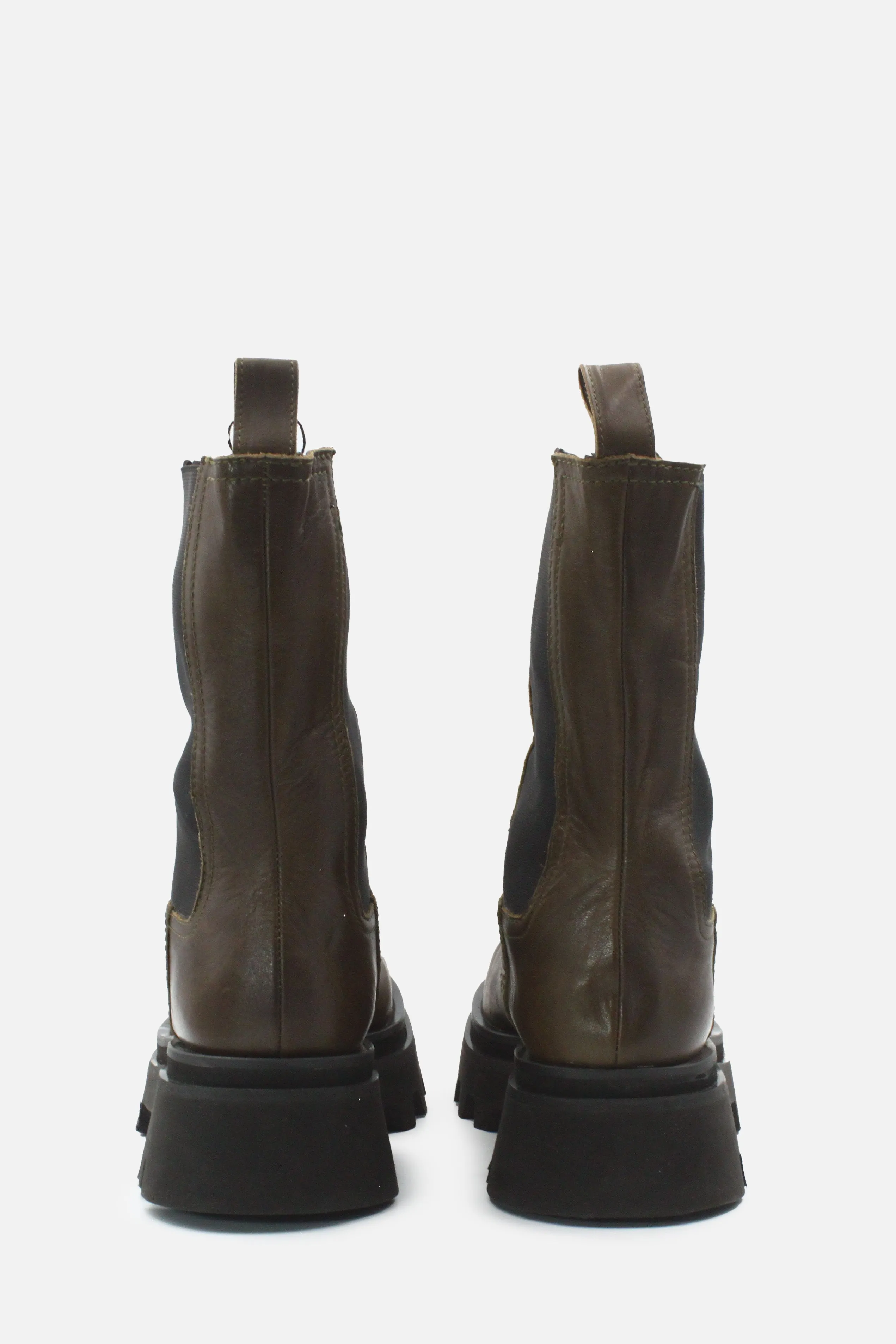 Zara Stretchable Combat Ankle Boots | 100% Authentic leather